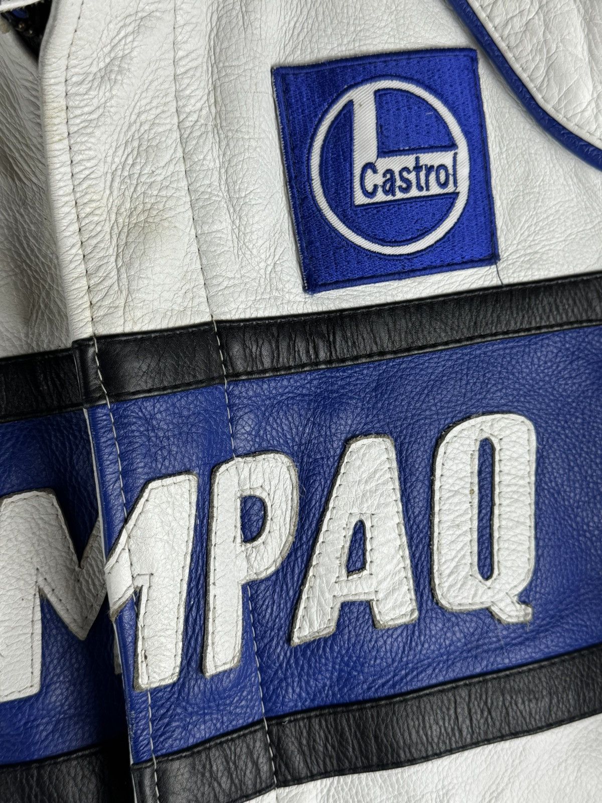 BMW Vintage BMW Compaq Leather Motorbike Racing Jacket Size XS / US 0-2 / IT 36-38 - 4 Thumbnail