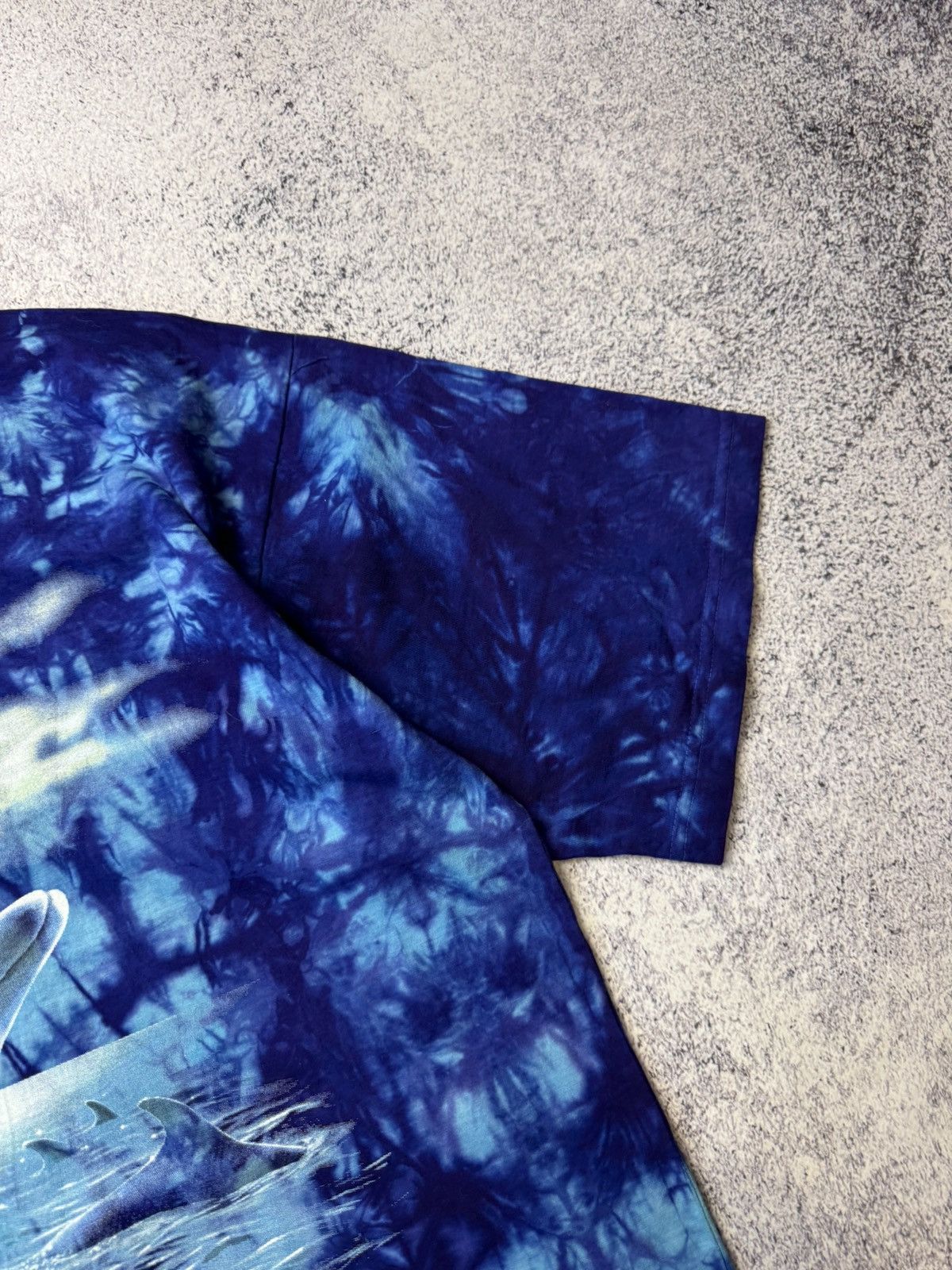 The Mountain Vintage Planet Earth Dolphin Moonlight Tie Dye Shirt Size US XL / EU 56 / 4 - 18 Thumbnail