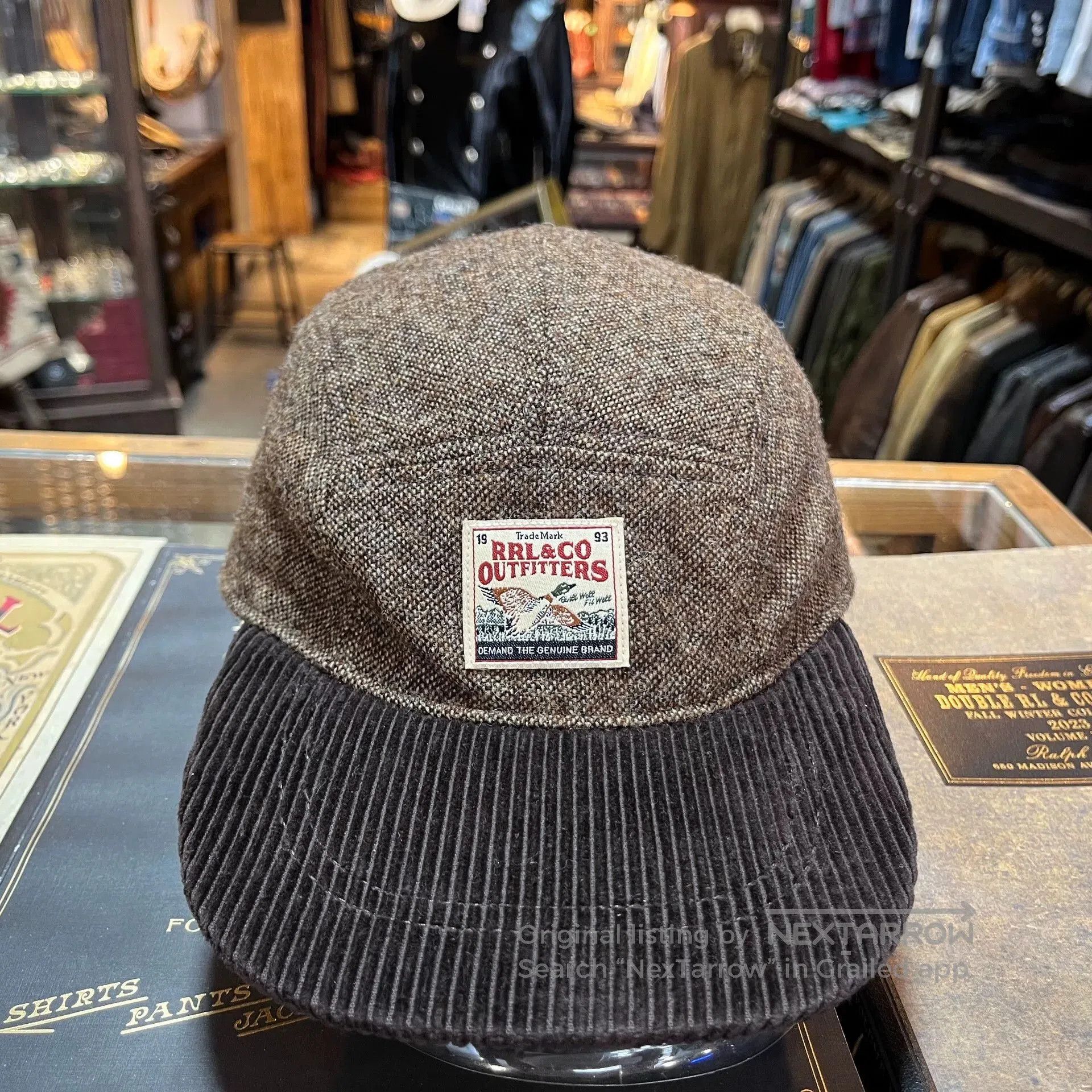 RRL Ralph Lauren brown corduroy duckbill cap by RRL. Size ONE SIZE - 1 Thumbnail