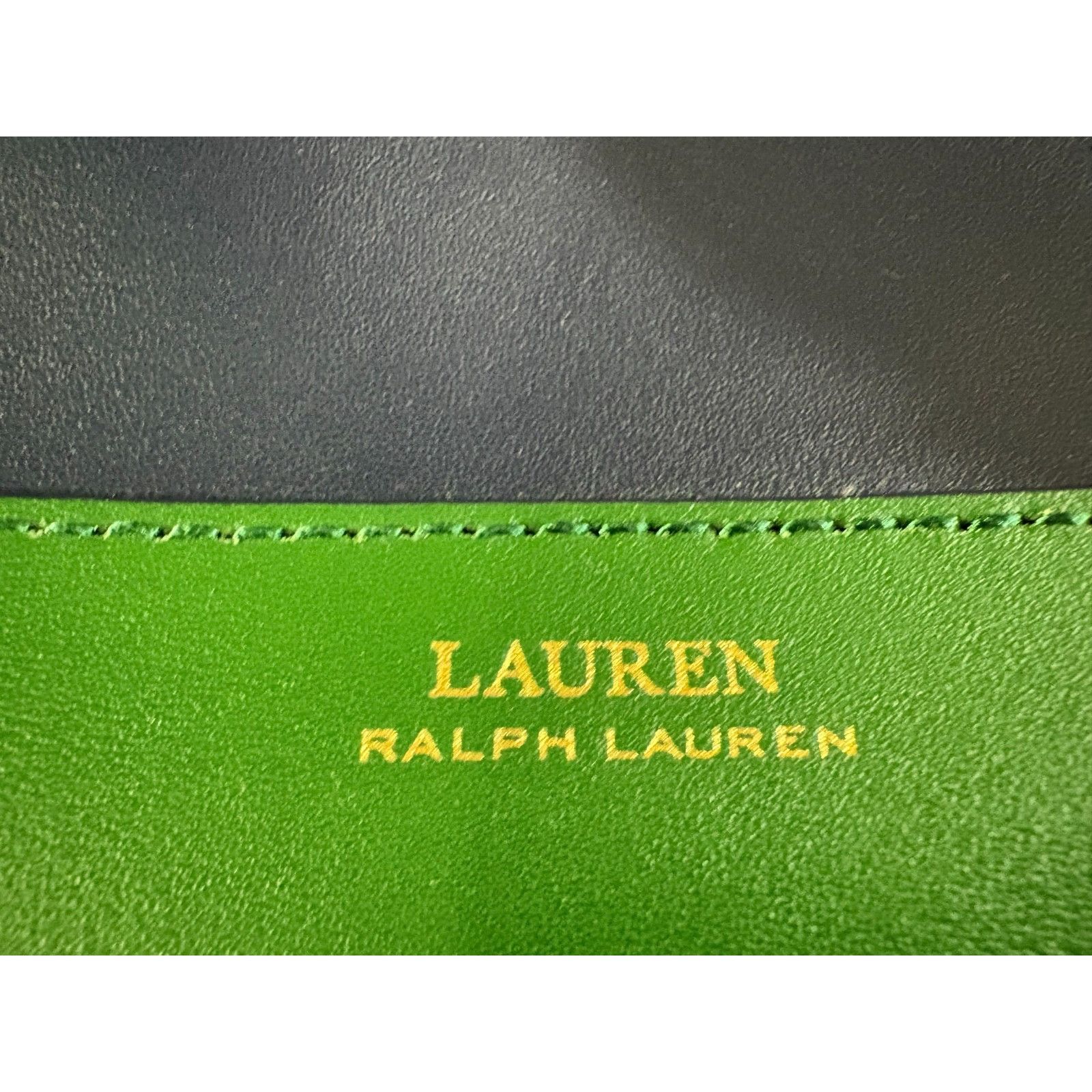 Lauren Ralph Lauren Lauren Ralph Lauren Leather Dryden Drawstring Bag color navy Size ONE SIZE - 2 Thumbnail