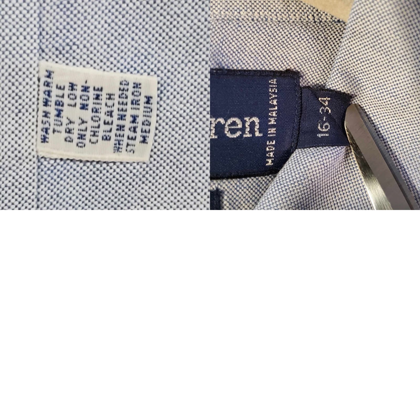 Ralph Lauren VINTAGE Ralph Laure Shirt Size 16-34 Blue Pony Button Down Size US L / EU 52-54 / 3 - 8 Thumbnail
