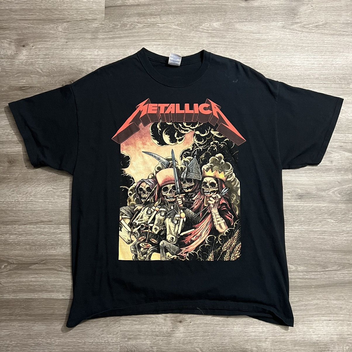Metallica × Vintage Vintage Metallica The Four Horsemen T-Shirt Size US XL / EU 56 / 4 - 2 Thumbnail