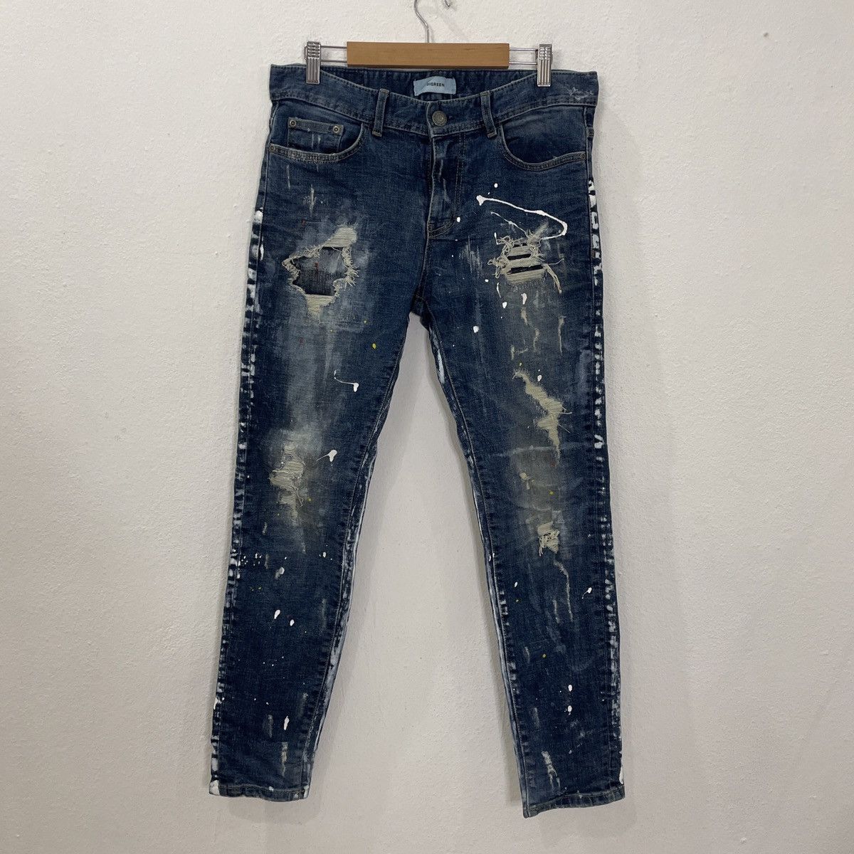 Japanese Brand Vintage Digreen Patchwork Art Denim Jeans Size US 32 / EU 48 - 1 Thumbnail