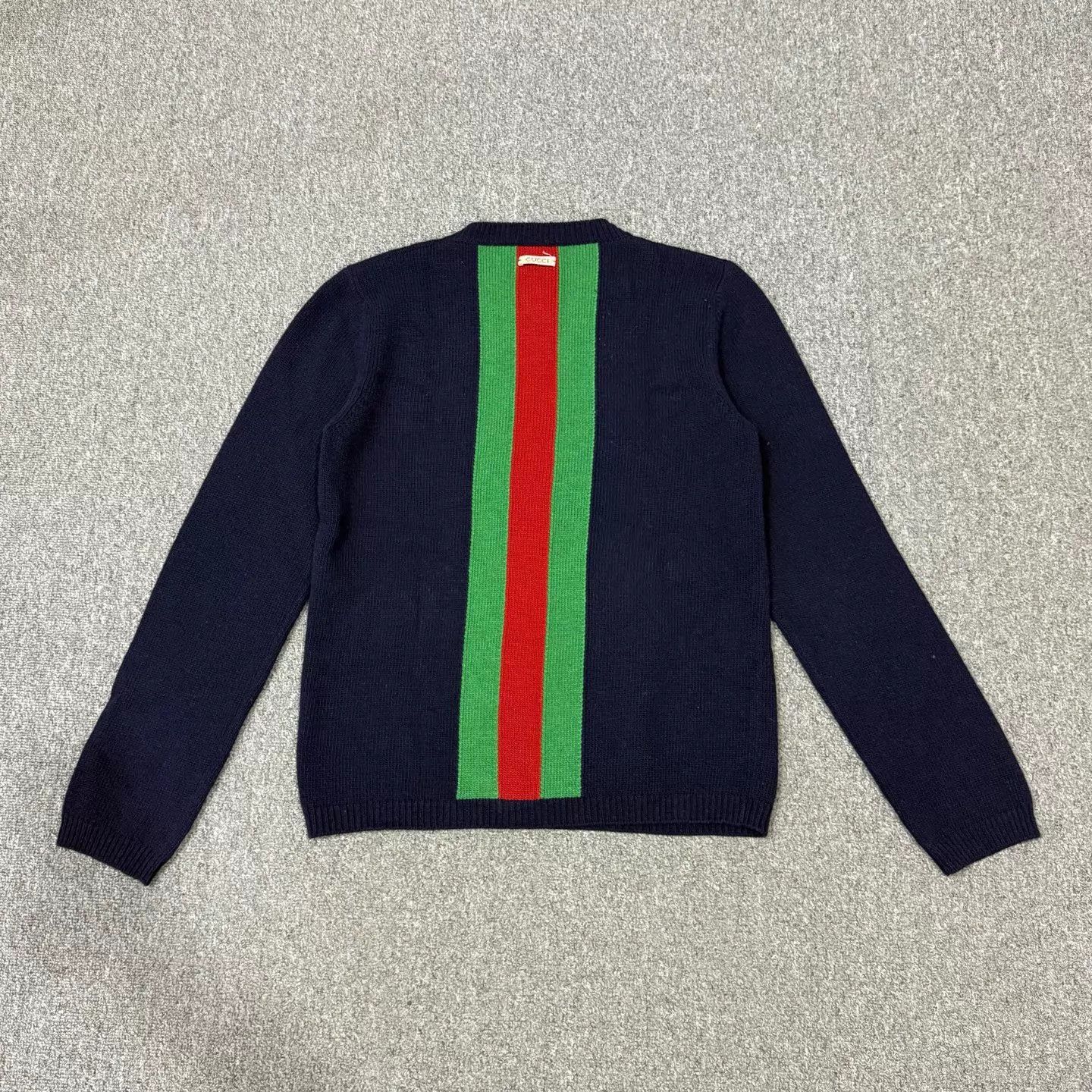 Gucci Gucci Navy Blue Bee Sweater M 99 New Size M / US 6-8 / IT 42-44 - 2 Thumbnail