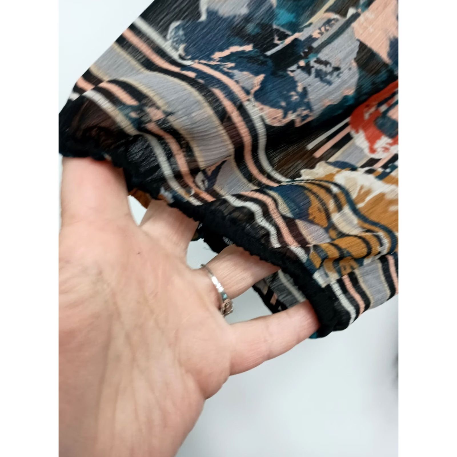Vintage CJ Banks Top Womens Size 2X Y2K Abstract BOHO Whimsygoth Wearable Art 3/4 Sleeve Size XXL / US 16-18 / IT 52-54 - 5 Thumbnail