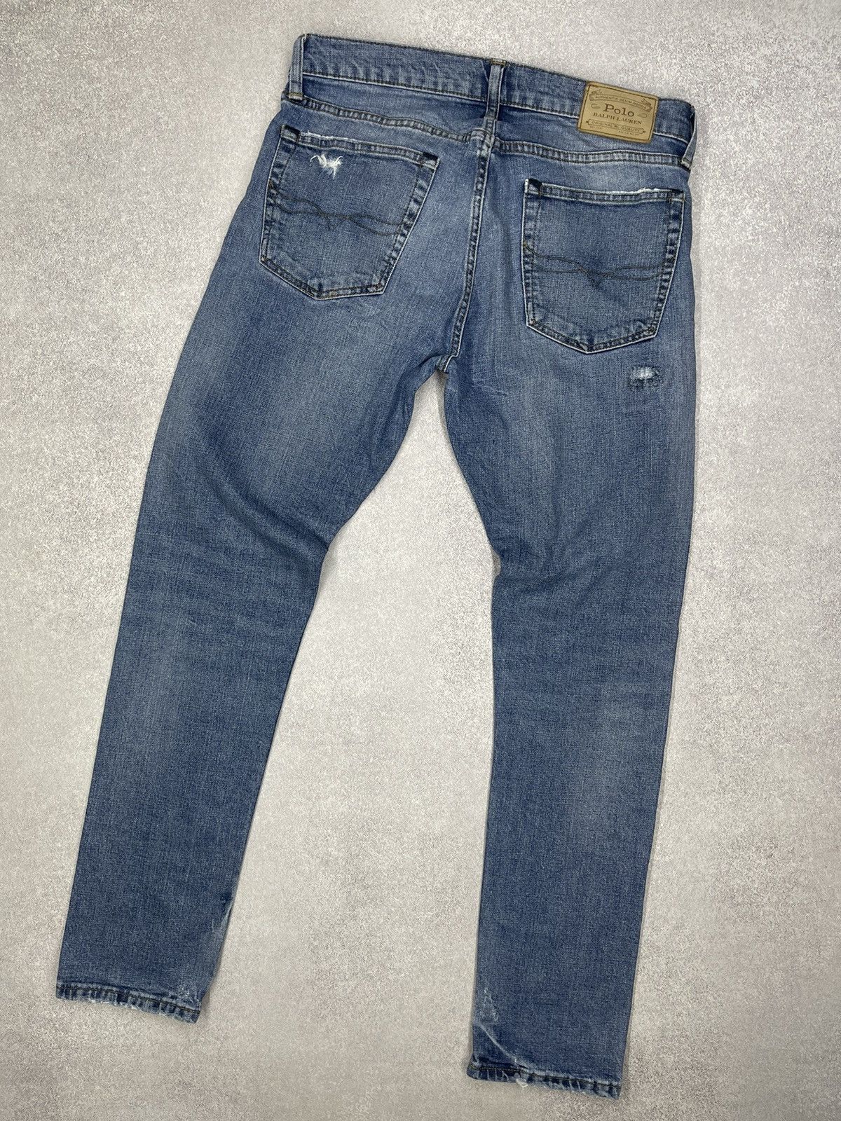 Polo Ralph Lauren Vintage Polo Ralph Lauren Distressed Denim Jeans Blue Y2K Size US 32 / EU 48 - 6 Thumbnail