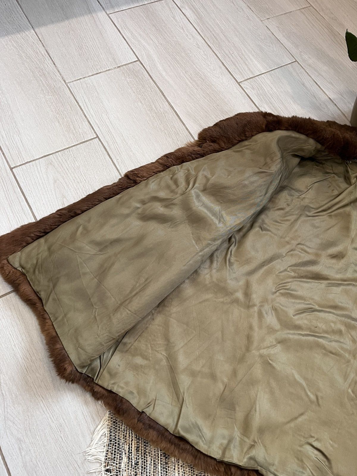Vintage Hype Vintage Real Fur Jacket Brown Coats Avantgarde retro Size L / US 10 / IT 46 - 17 Thumbnail