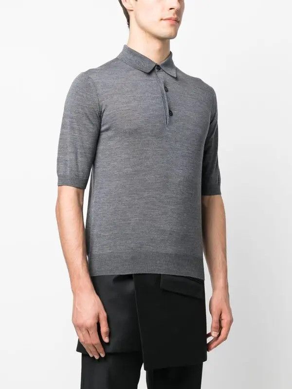 Raf Simons o1y0325 Polo Shirt in Grey Size US L / EU 52-54 / 3 - 2 Thumbnail