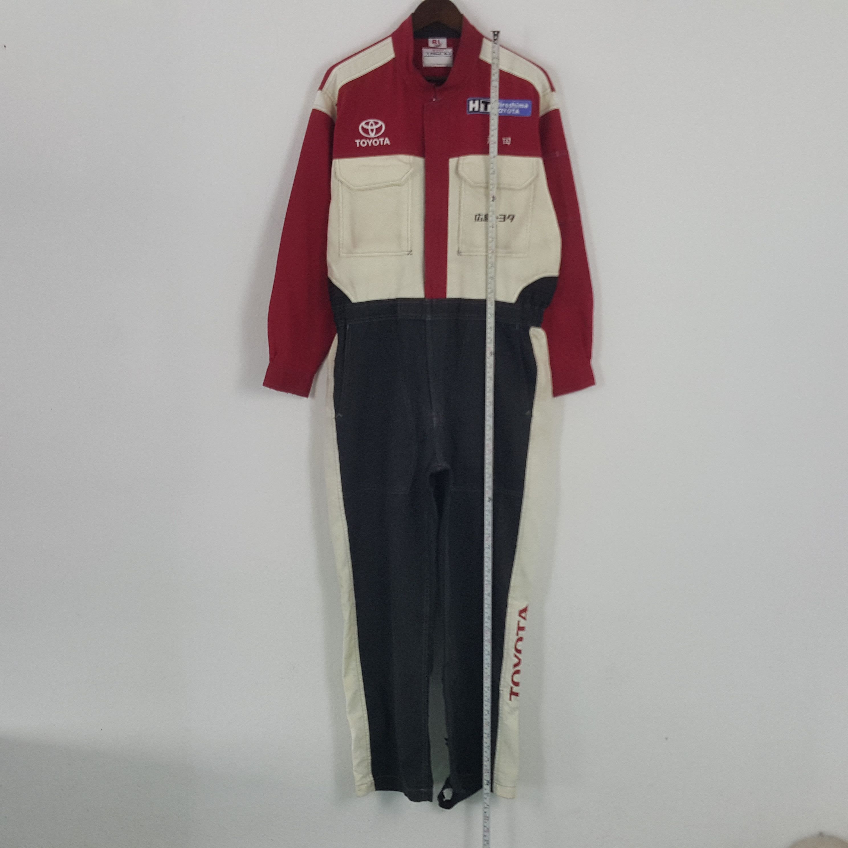 Japanese Brand × Vintage Vintage Toyota Racing Japan Coverall Jumpsuit Jacket Size US L / EU 52-54 / 3 - 7 Thumbnail