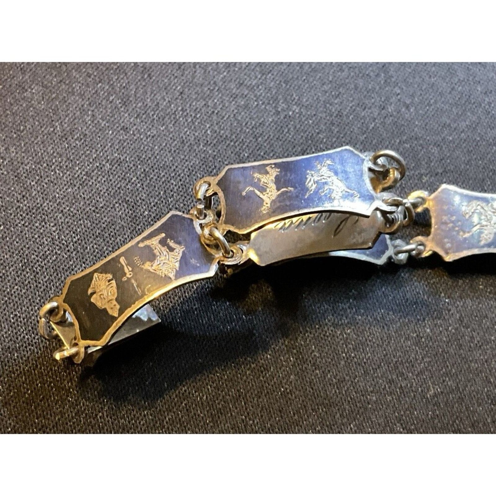 Other Vintage Siam Sterling 7in Each Panel Is Different Size ONE SIZE - 2 Thumbnail
