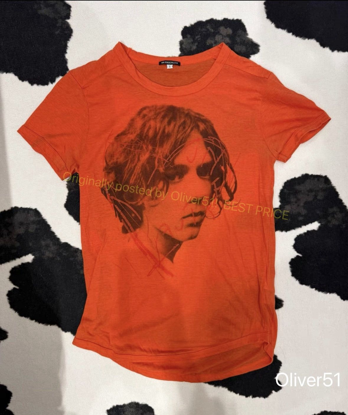 Ann Demeulemeester Hand Print Tee | Grailed