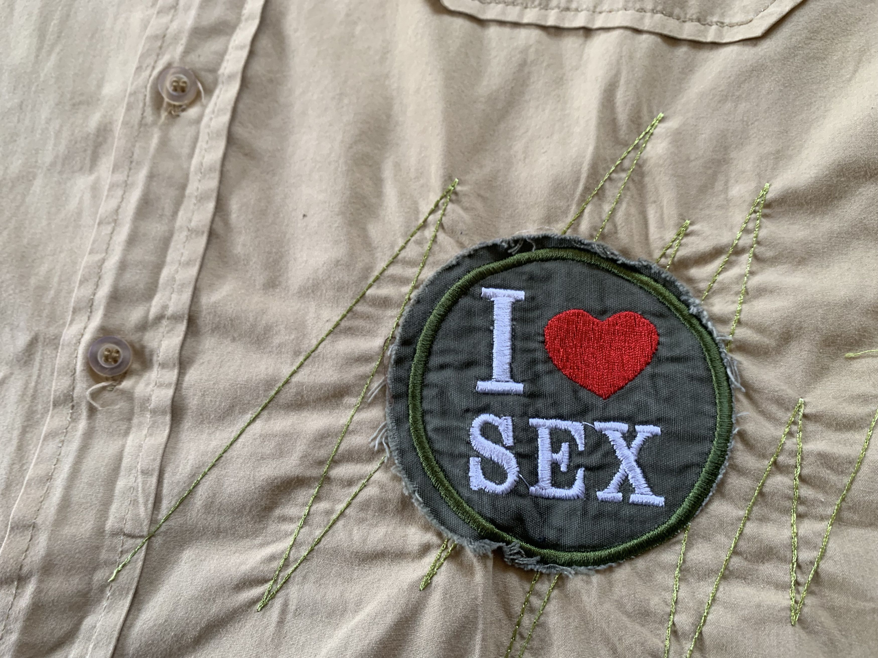 Band Tees Vintage I Love Sex Sottotona Button Up Shirt Size US M / EU 48-50 / 2 - 5 Thumbnail