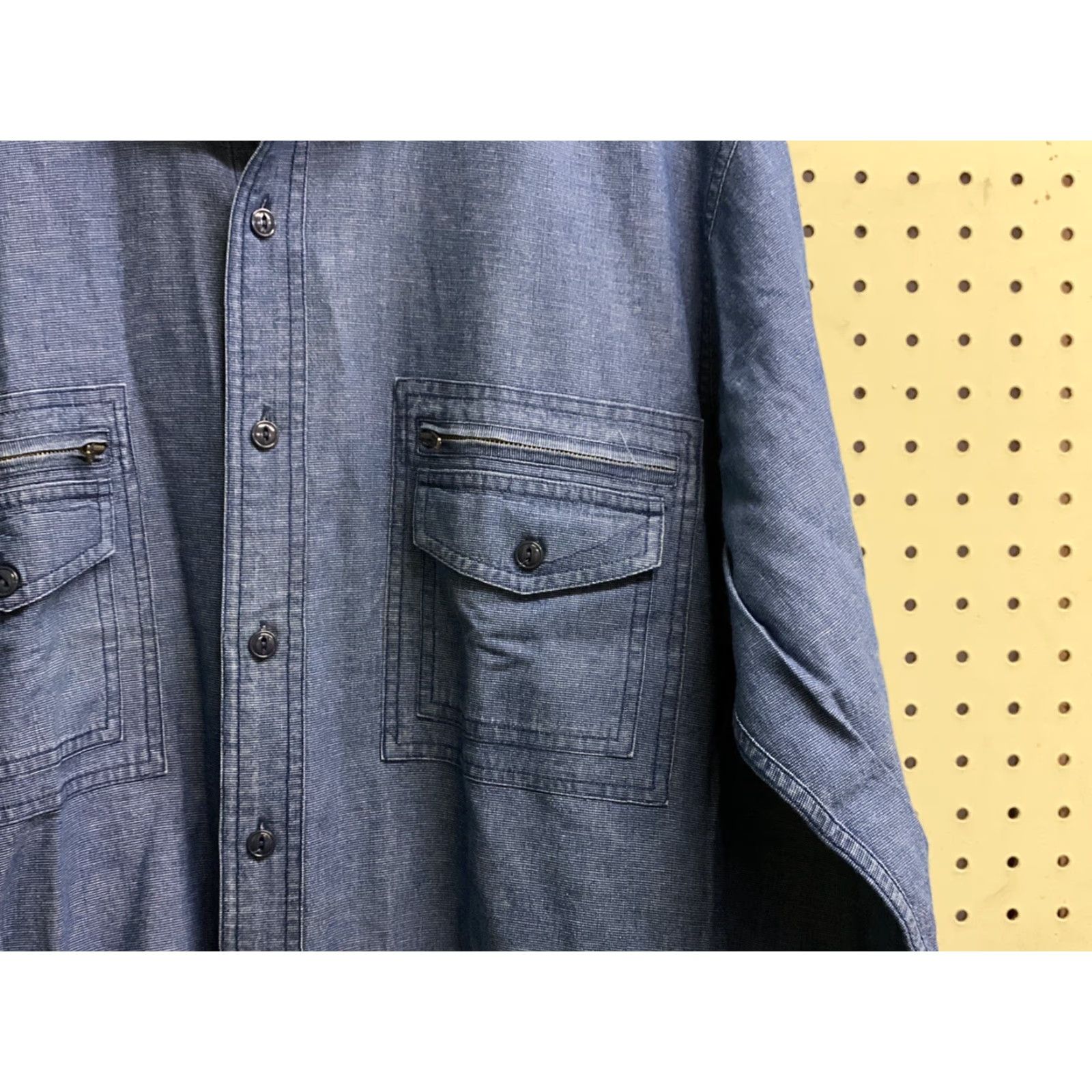 Polo Ralph Lauren VINTAGE Polo Ralph Lauren Hutchenson Blue Button-Shirt Mens M Long Sleeve Collared Shirt (Blue) - Classic Fit, Cotton Size US M / EU 48-50 / 2 - 3 Thumbnail