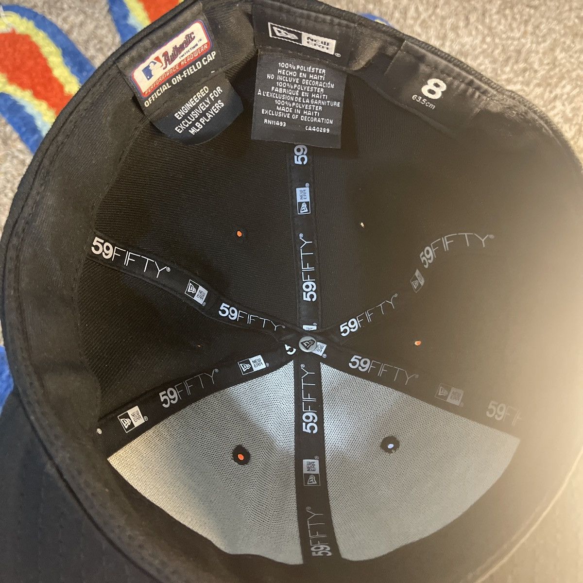 New Era Black and white New Era 59FIFTY fitted hat Size ONE SIZE - 3 Thumbnail