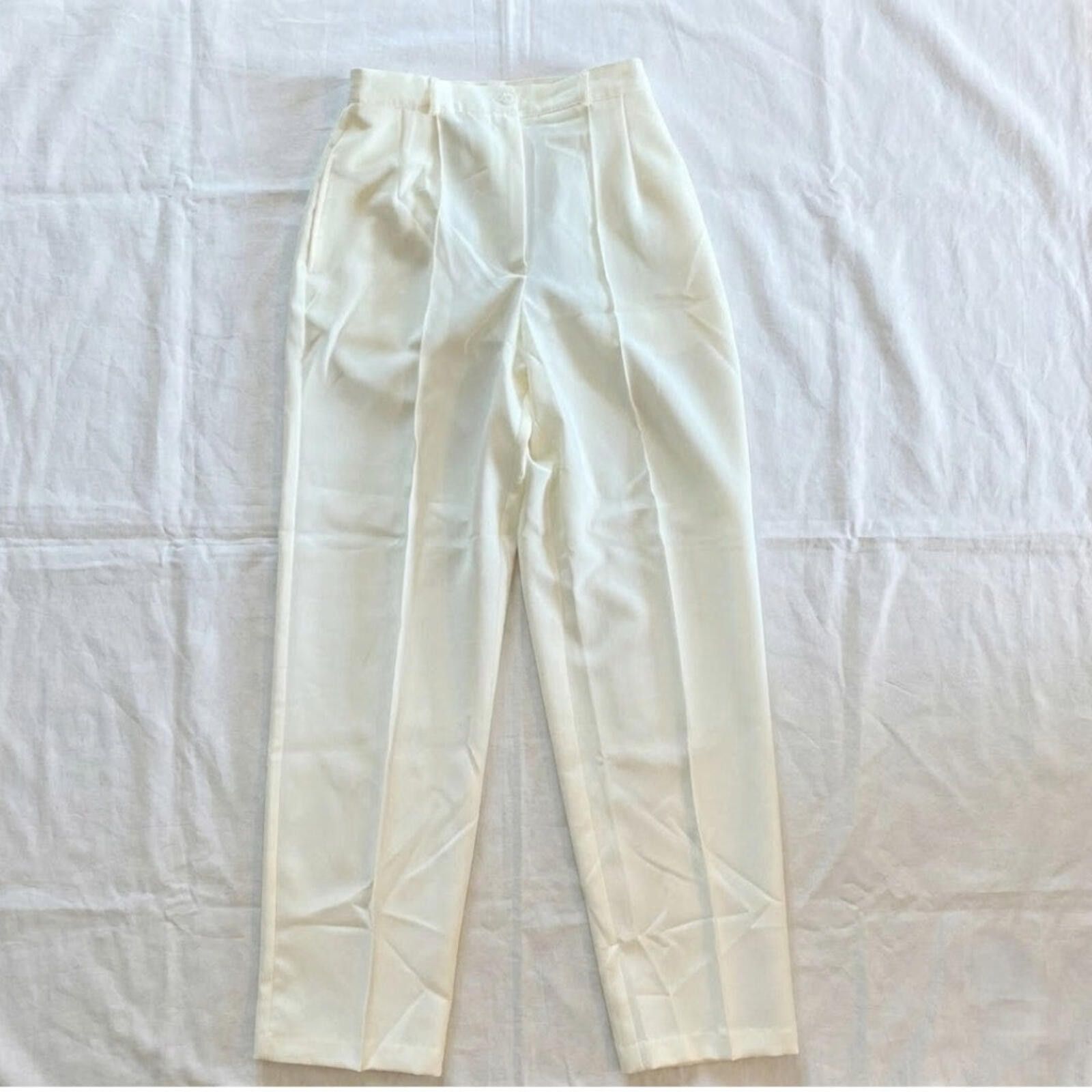 Other BFA Classics Ivory Cream Straight Leg Dress Pants Womens 10 Size 32" / US 10 / IT 46 - 1 Thumbnail