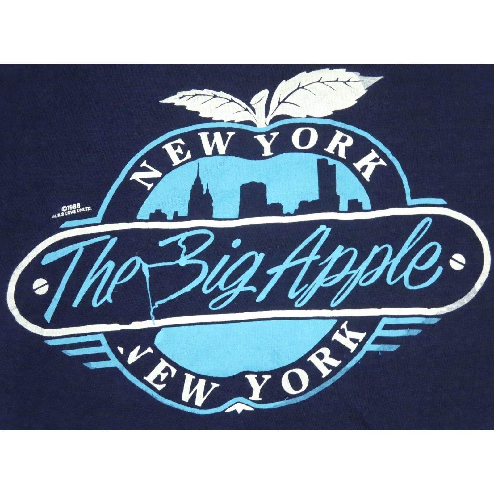 Apple VINTAGE 80s NEW YORK CITY THE BIG APPLE SKYLINE T-Shirt XS tourist single stitch Size US XS / EU 42 / 0 - 4 Thumbnail