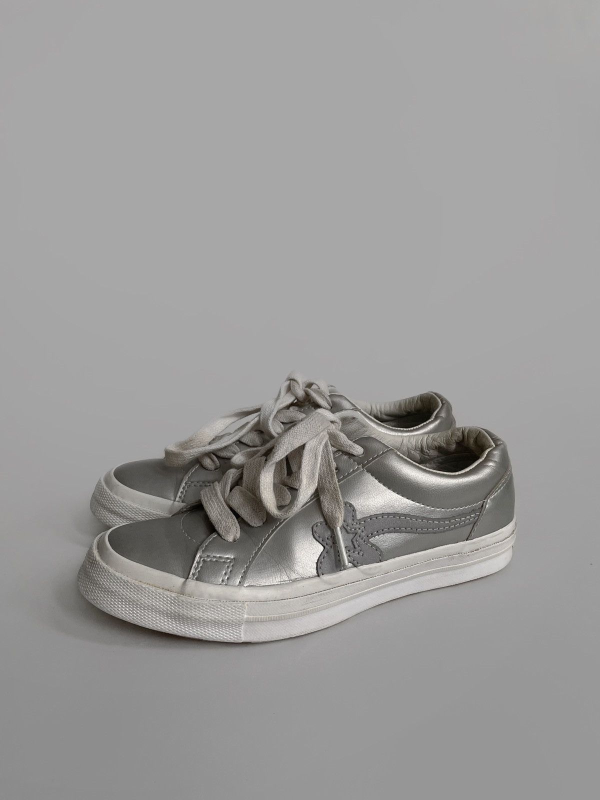 Converse × Golf le Fleur Converse x Golf Le Fleur silver/reflective skateboard shoes Size US 5.5 / IT 35.5 - 1 Thumbnail
