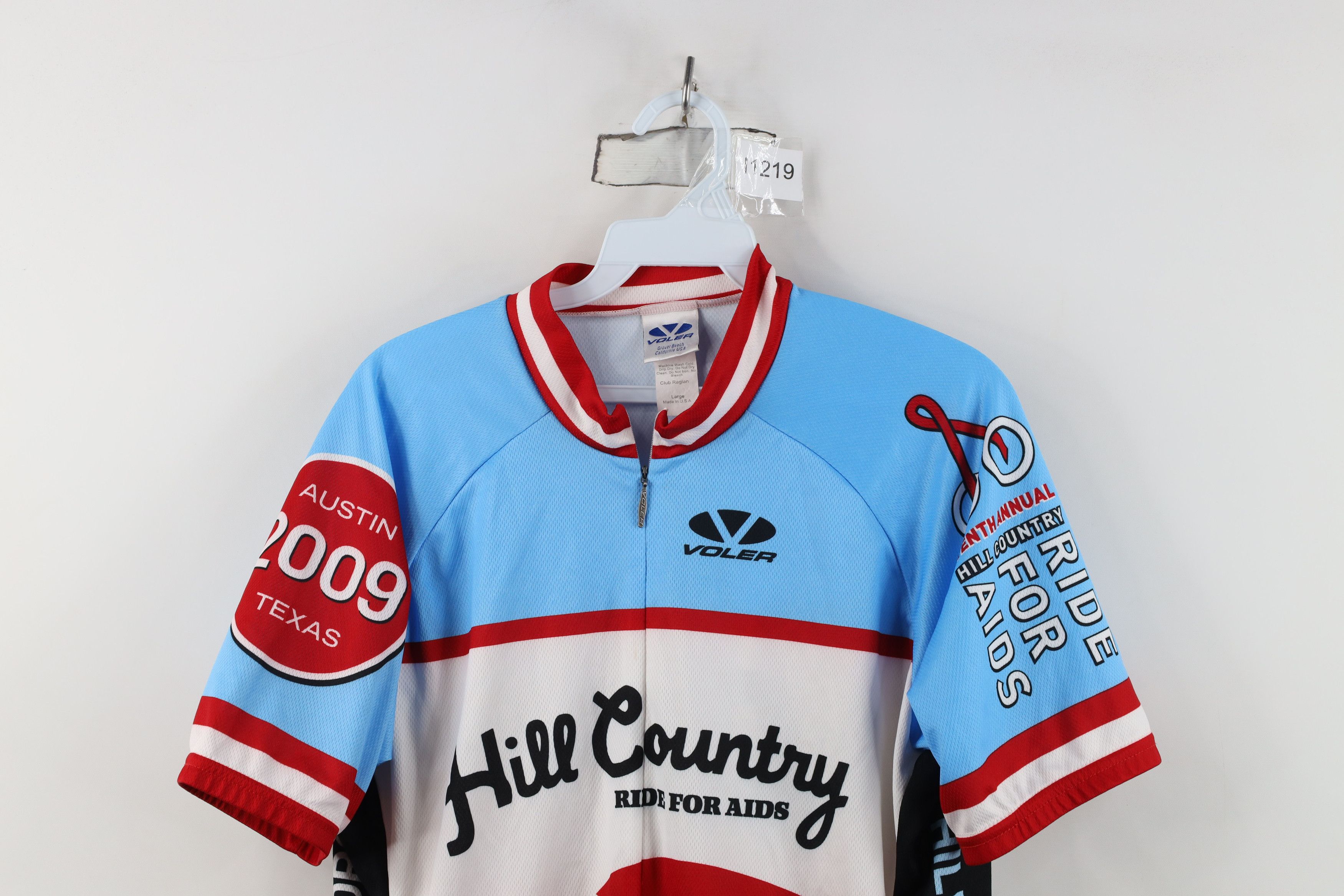 Vintage Voler Hill Country Ride for Aids Bicycle Cycling Jersey USA Size US L / EU 52-54 / 3 - 2 Thumbnail