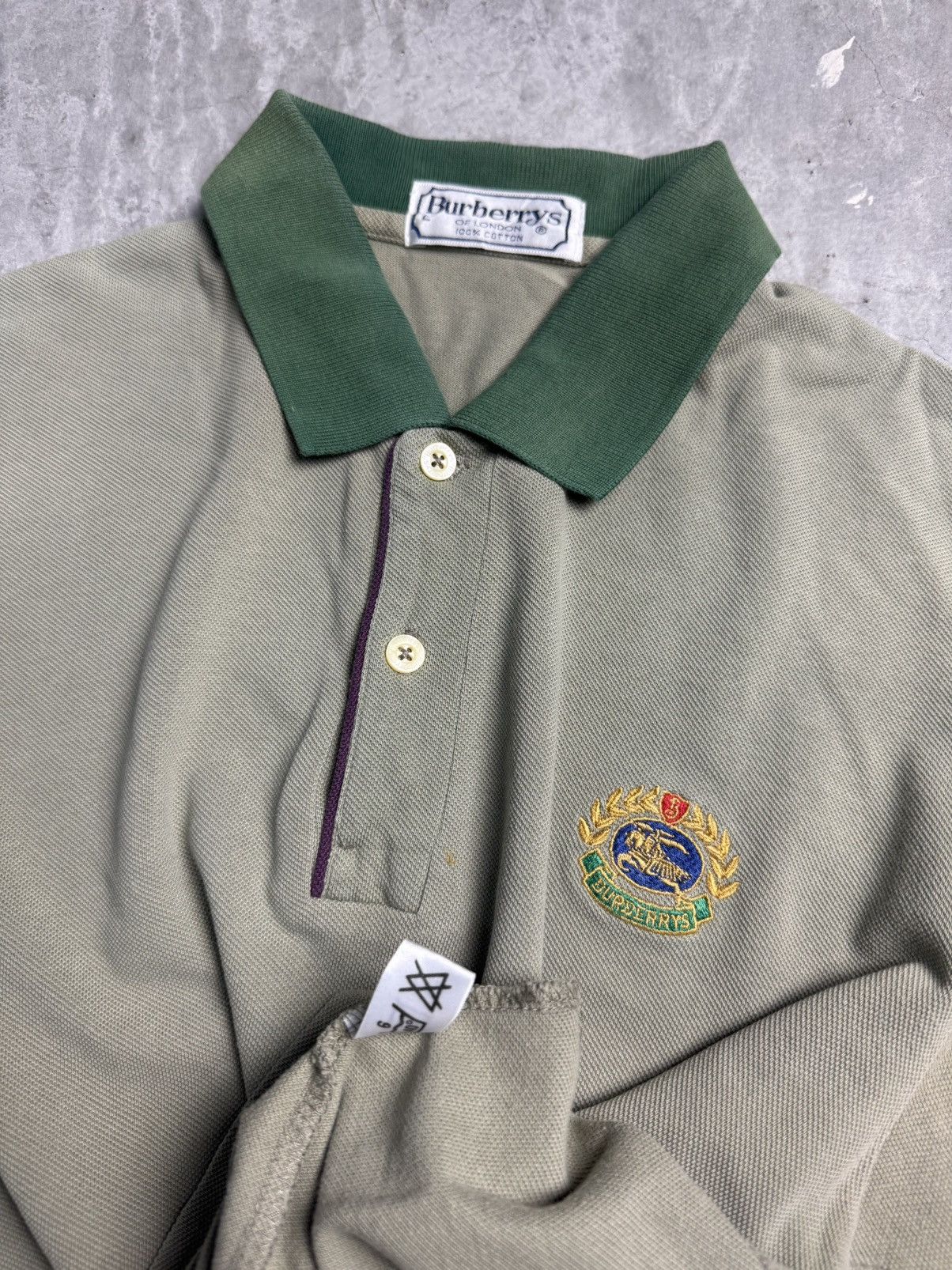 Burberry Vintage Burberry polo short sleeve Size US L / EU 52-54 / 3 - 2 Thumbnail