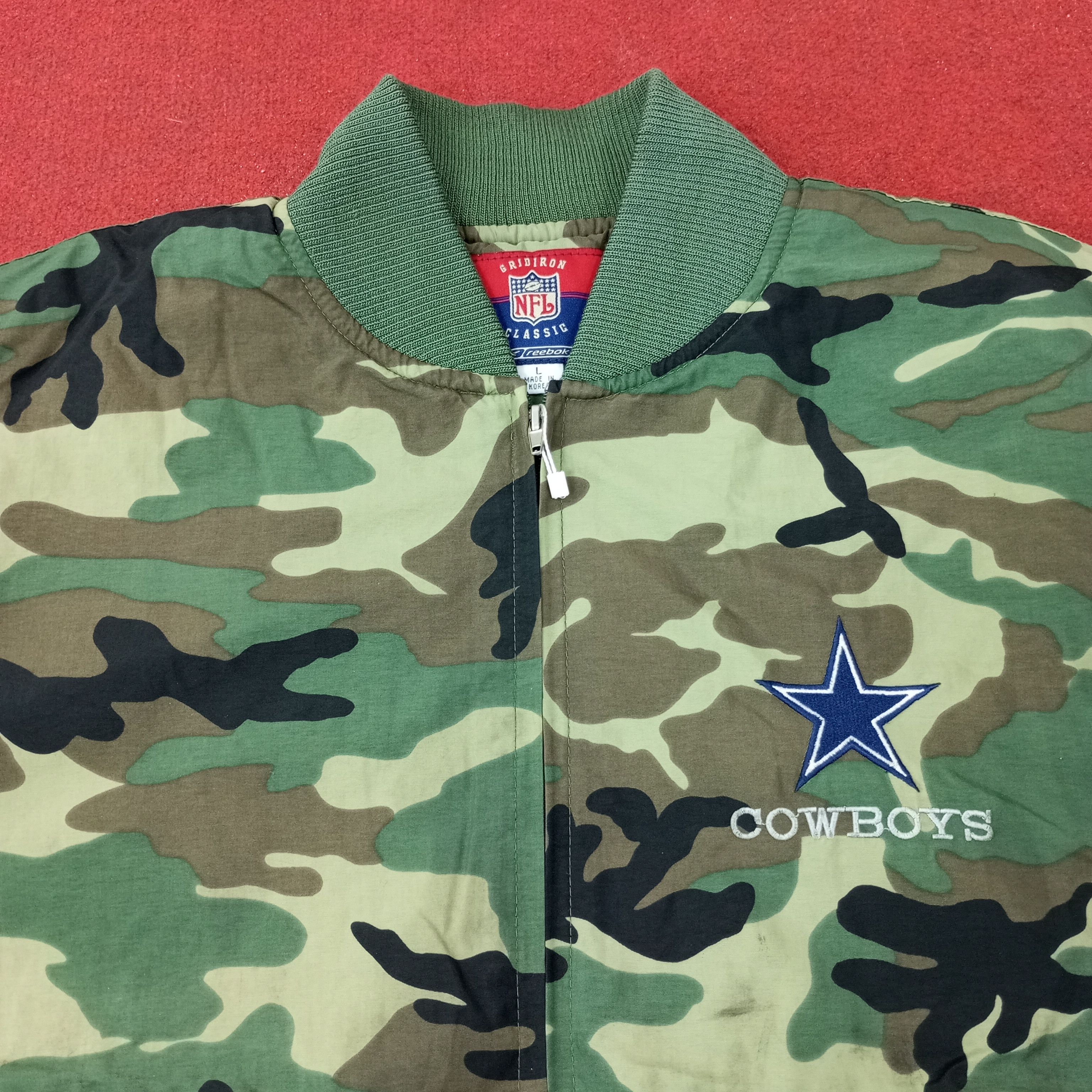 NFL Dallas Cowboys NFL Football Team Camo Jacket c250n7 Size US XXL / EU 58 / 5 - 4 Thumbnail