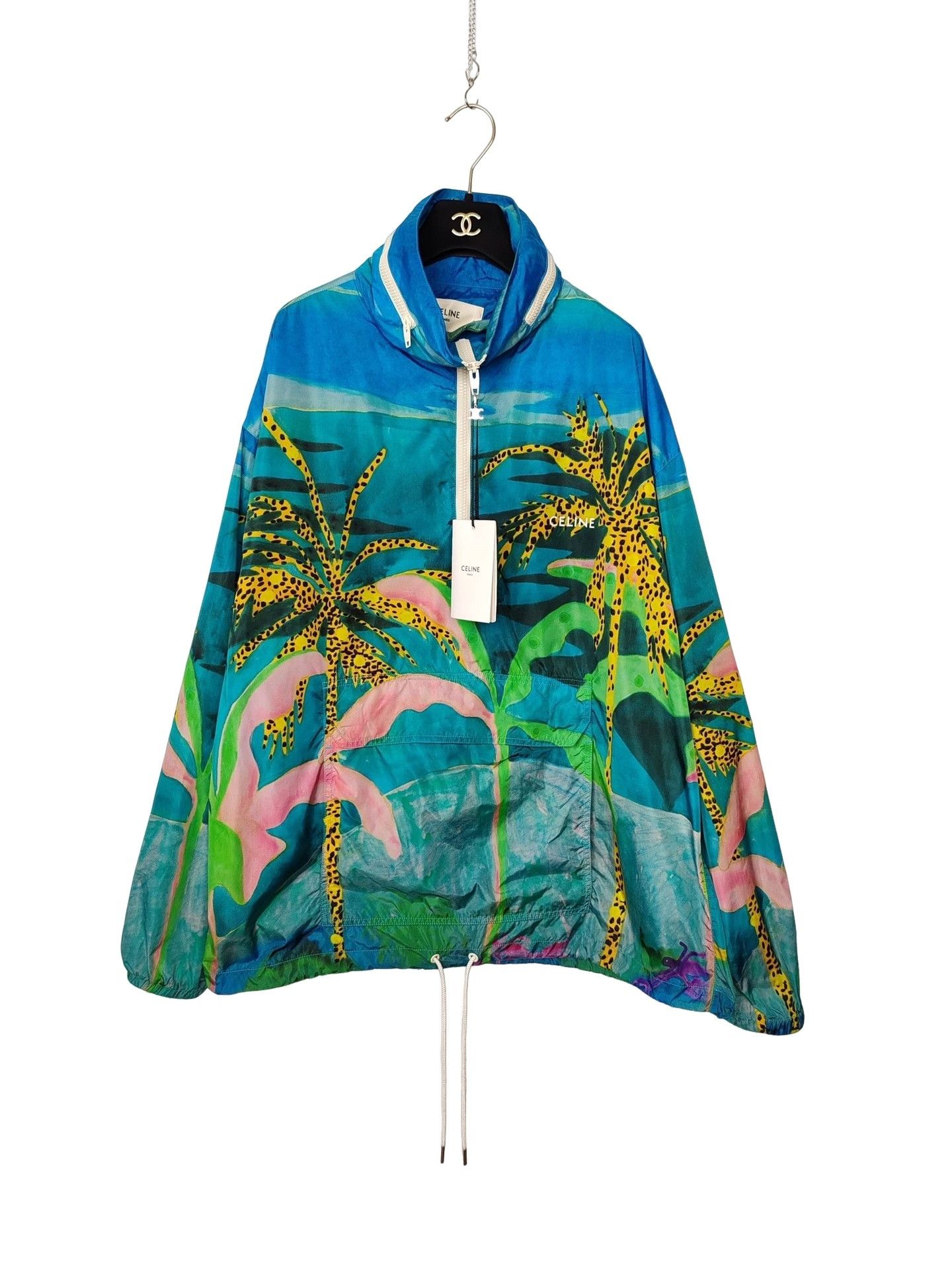 Celine Celine Palm Print Half Zip Jacket Size S Size US S / EU 44-46 / 1 - 1 Thumbnail