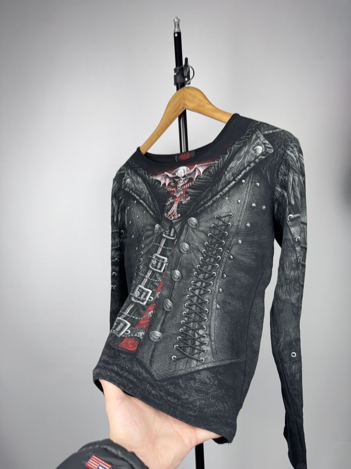 Japanese Brand Spiral Direct Gothic Punk Vampire Corset Skull Long Sleeve M Size M / US 6-8 / IT 42-44 - 5 Thumbnail