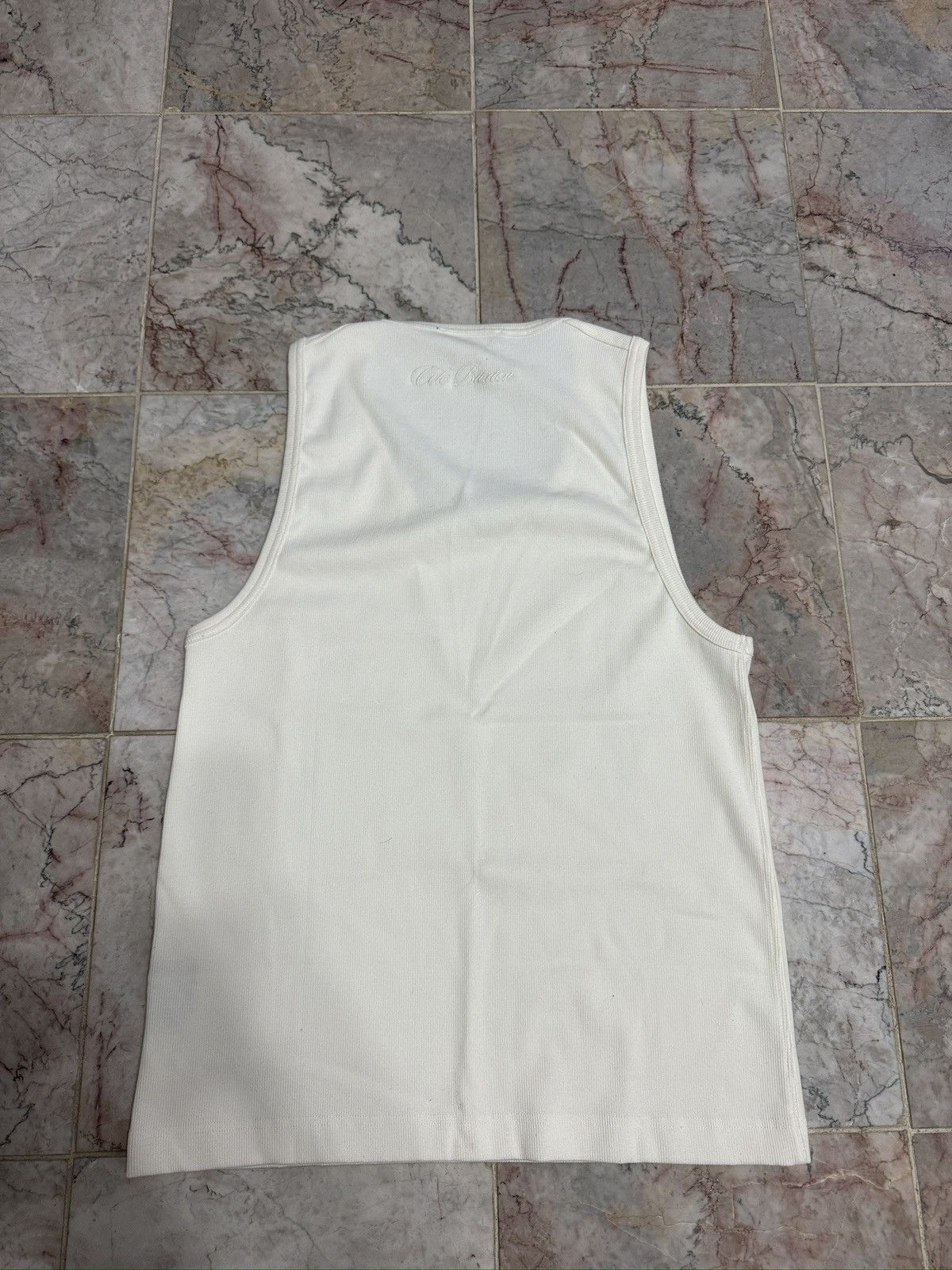 Cole Buxton Cream Cole Buxton Ribbed Tank Large Size US L / EU 52-54 / 3 - 6 Thumbnail