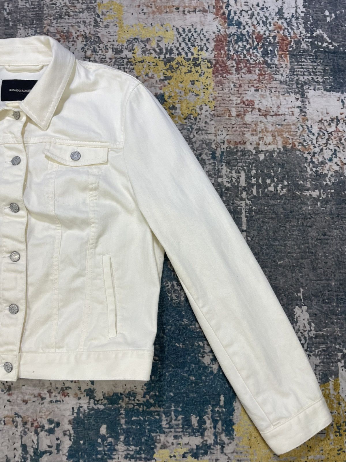 Banana Republic Banana Republic Denim Jacket Size L / US 10 / IT 46 - 2 Thumbnail