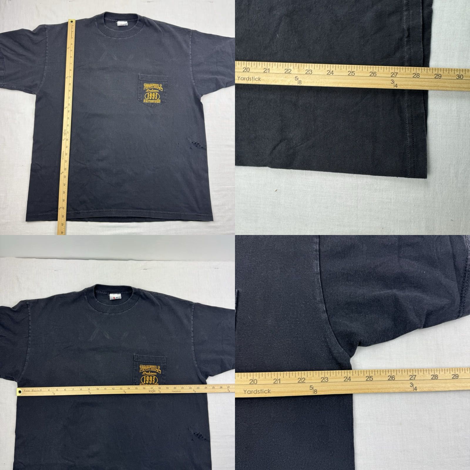 TEE JAYS VINTAGE Tee Jays Biketoberfest T-Shirt Adult XL Black 90s Biker Halloween Mens Size US XL / EU 56 / 4 - 8 Thumbnail