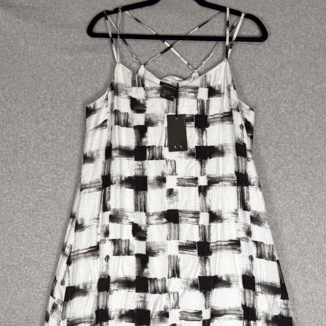 Armani Exchange AX Armani Exchange Dress Sleeveless Women L Short Tie Dye Multicolor A-Line Mini Size 36" / US 14 / IT 50 - 2 Thumbnail
