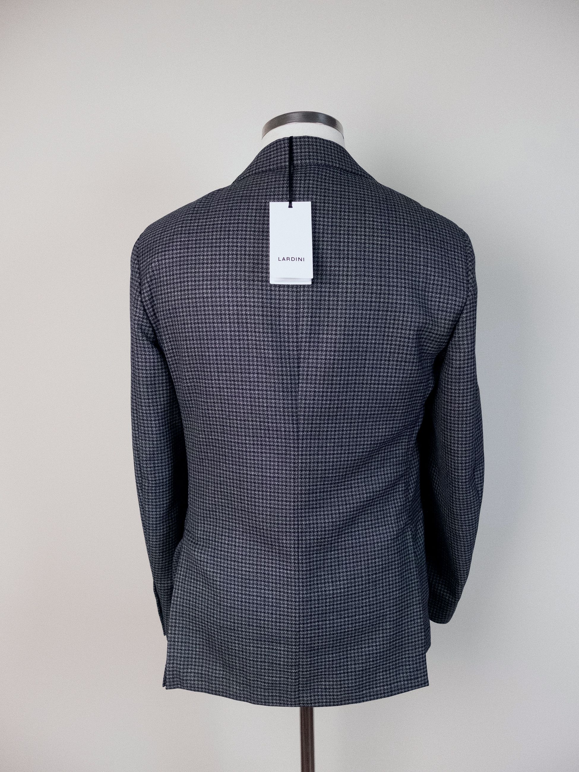 Lardini LARDINI gray houndstooth wool sportcoat jacket 40R Size 40R - 2 Thumbnail