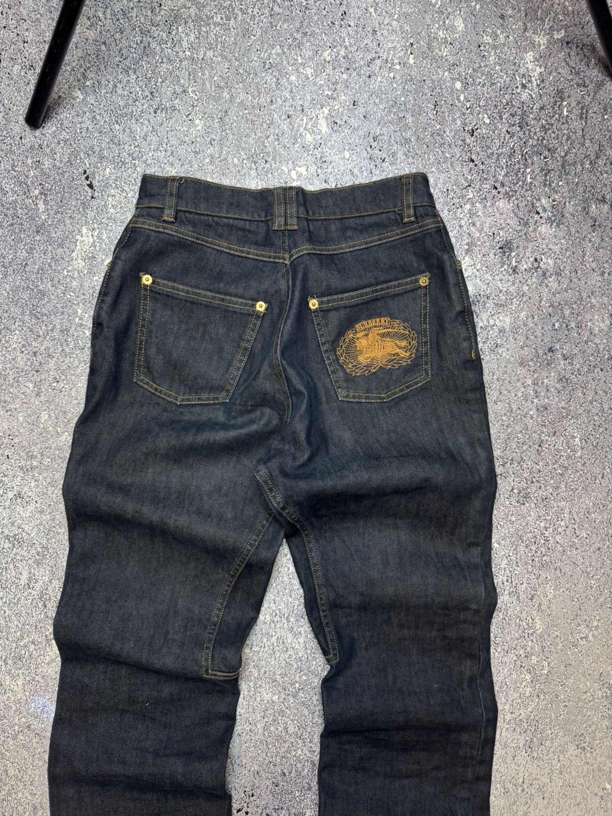 Burberry × Vintage 💥VERY RARE VINTAGE BURBERRY LONDON BIG LOGO JEANS Size 26" / US 2 / IT 38 - 12 Thumbnail