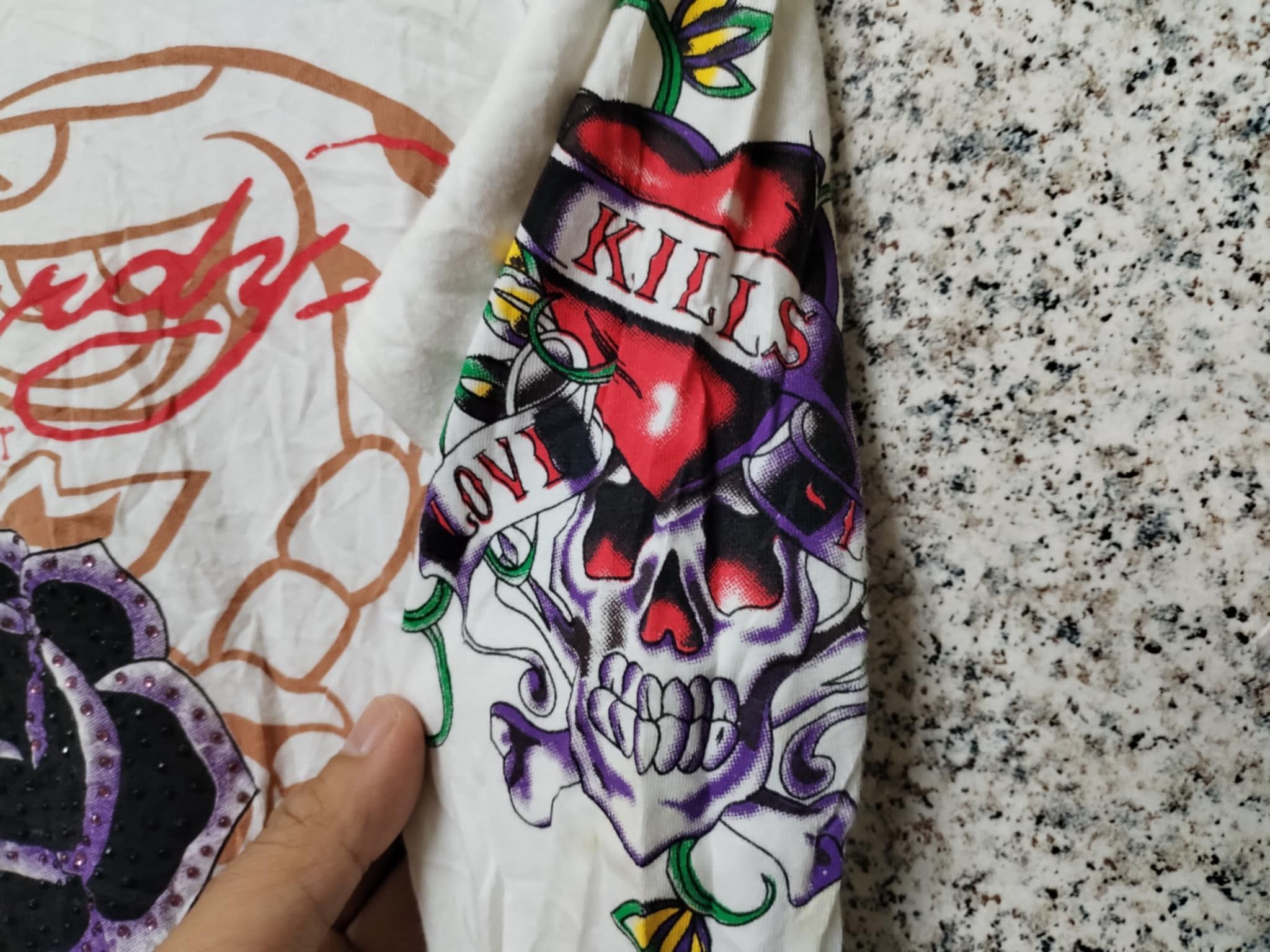 Ed Hardy VINTAGE ED HARDY DOUBLE SKULL VERY RARE Size M / US 6-8 / IT 42-44 - 4 Thumbnail