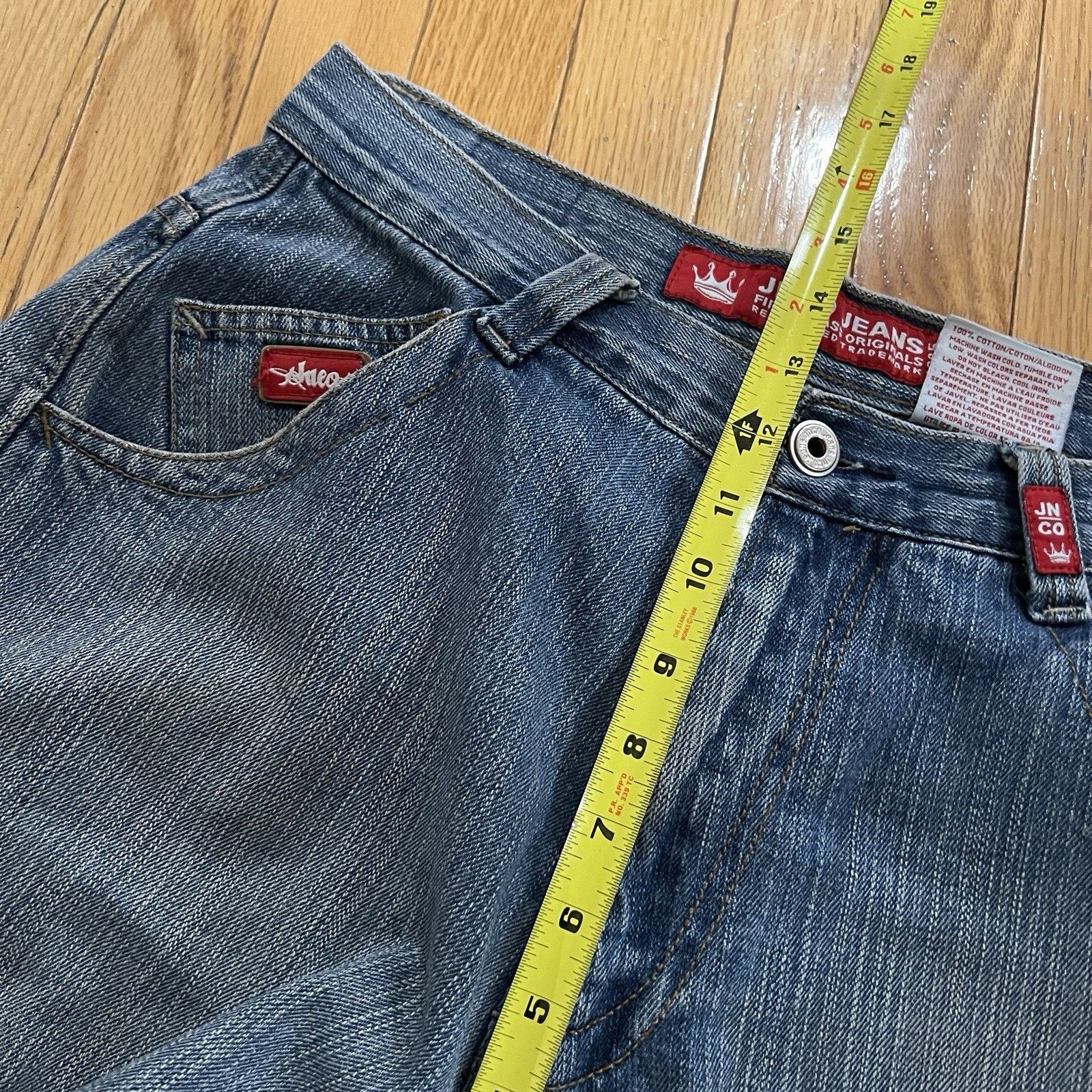 JNCO Vintage Y2K Jnco Jeans Crown Design Baggy Y2K Distressed Size US 31 - 22 Thumbnail