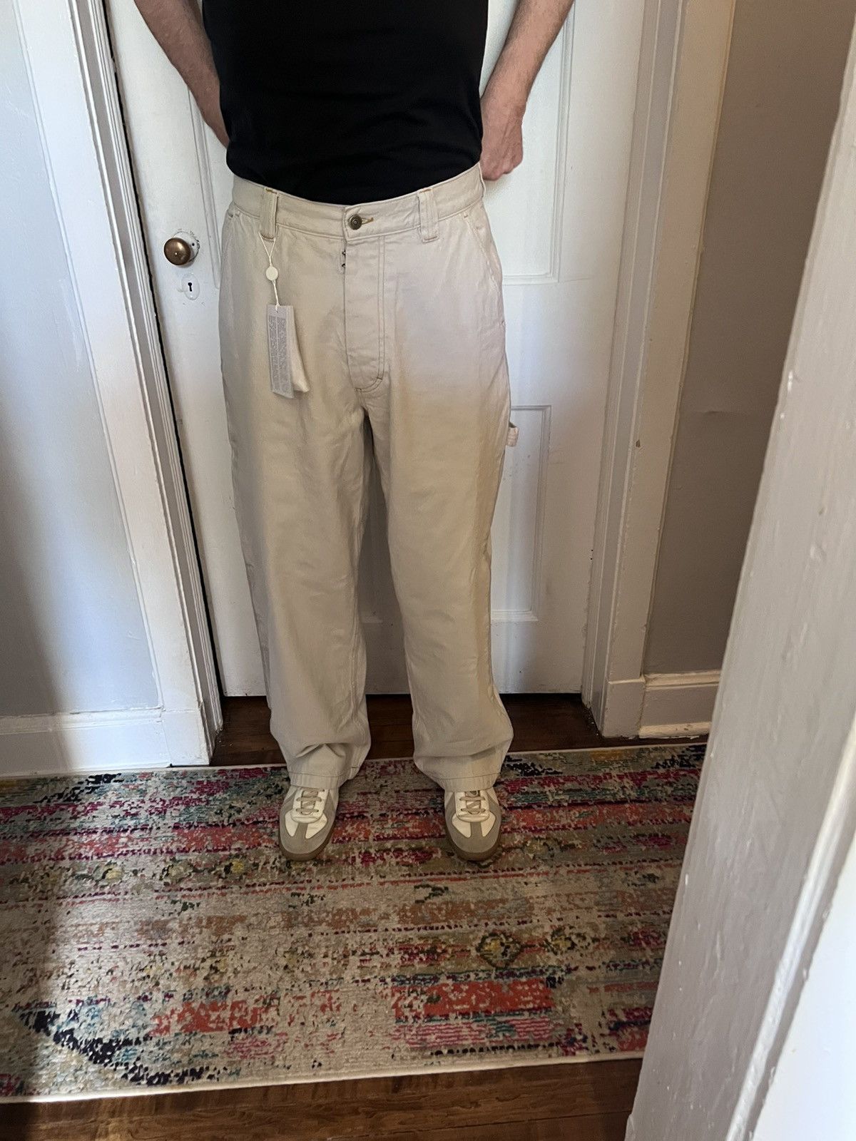 Maison Margiela $1.9k FW23 baggy cargo jeans w/ hand-painted details, 34, IT Size US 34 / EU 50 - 5 Thumbnail