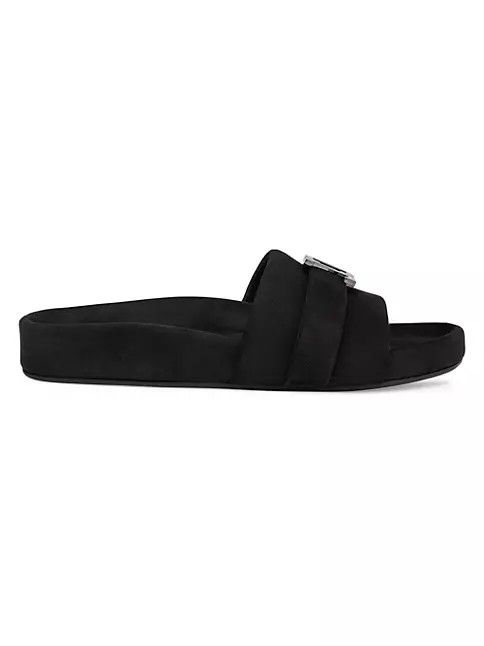 Christian Louboutin o1bcso1str1024 Slides in Black Size US 11 / EU 44 - 1 Thumbnail