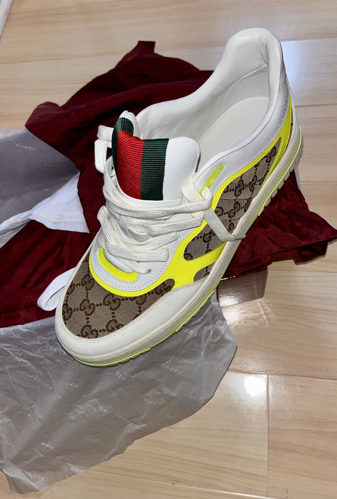 Gucci 🇭🇺 Gucci 🇮🇹 Web Sneaker Size 46 Summer ‘24 Fire! Size US 12 / EU 45 - 13 Thumbnail