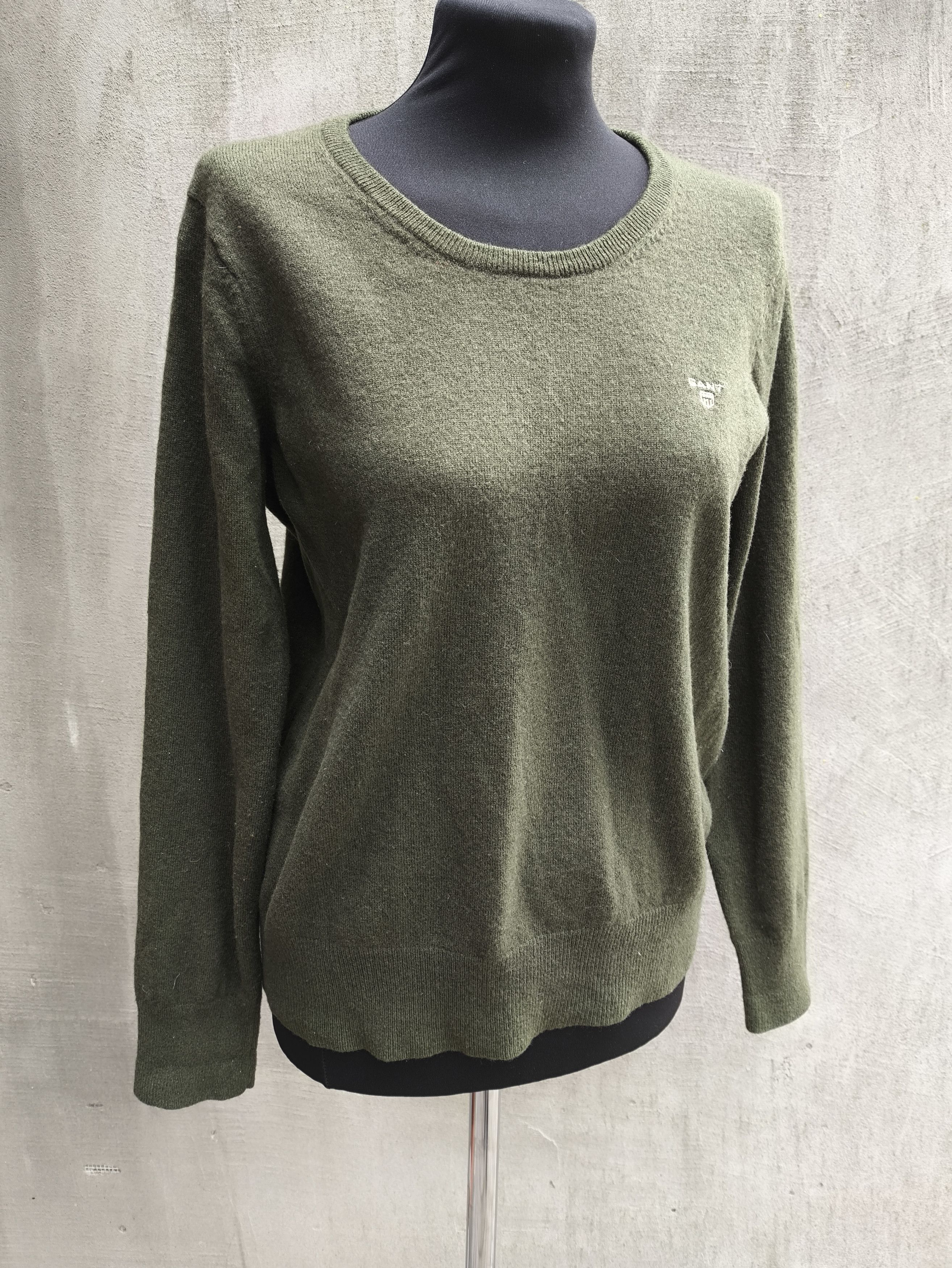 Gant GANT Premium 100% Lambswool Sweater – Forest Green Size XL / US 12-14 / IT 48-50 - 2 Thumbnail