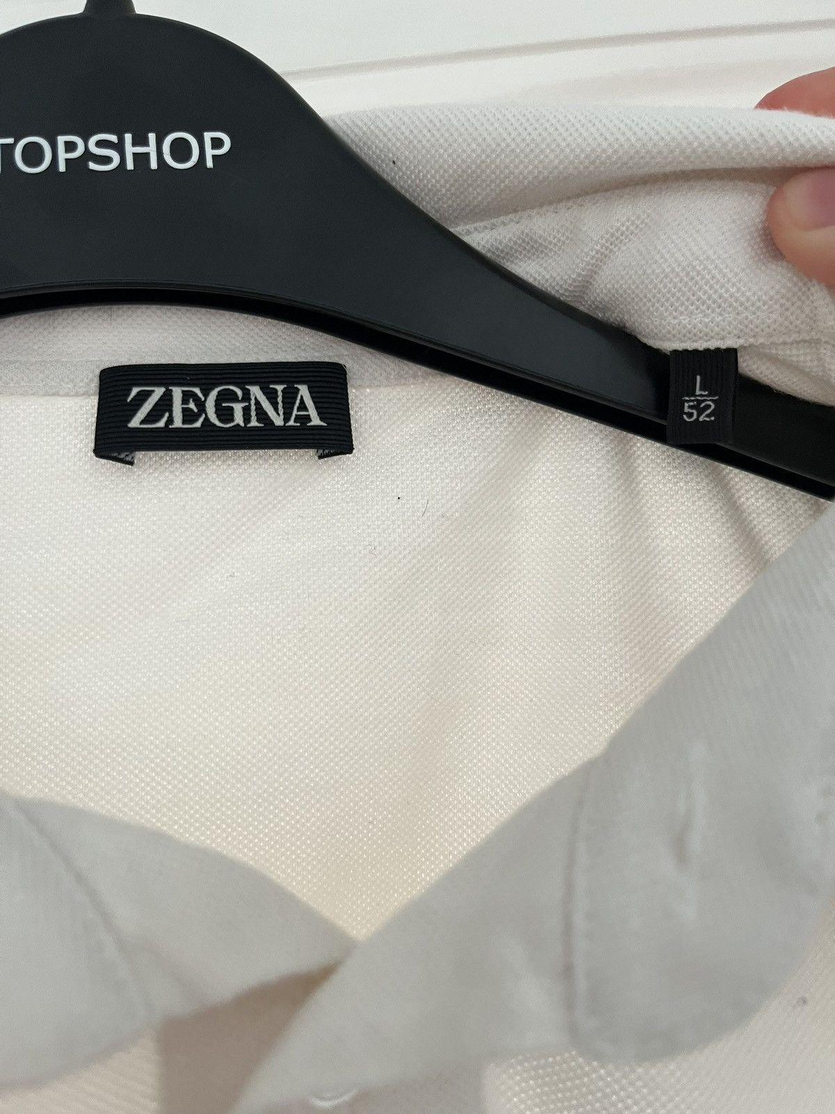 Ermenegildo Zegna Zegna white cotton polo size large Size US L / EU 52-54 / 3 - 2 Thumbnail
