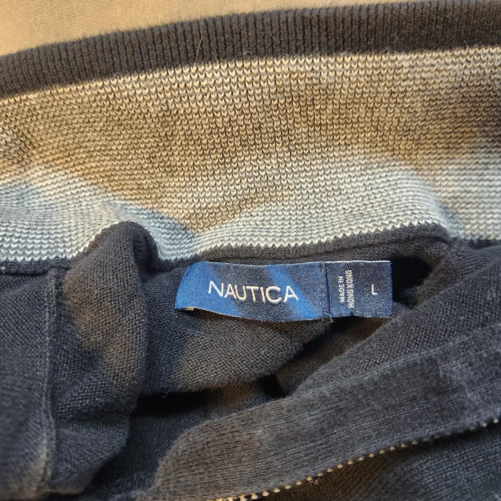 Nautica Nautica Quarter Zip Sweater Black Size Large Size US L / EU 52-54 / 3 - 6 Thumbnail