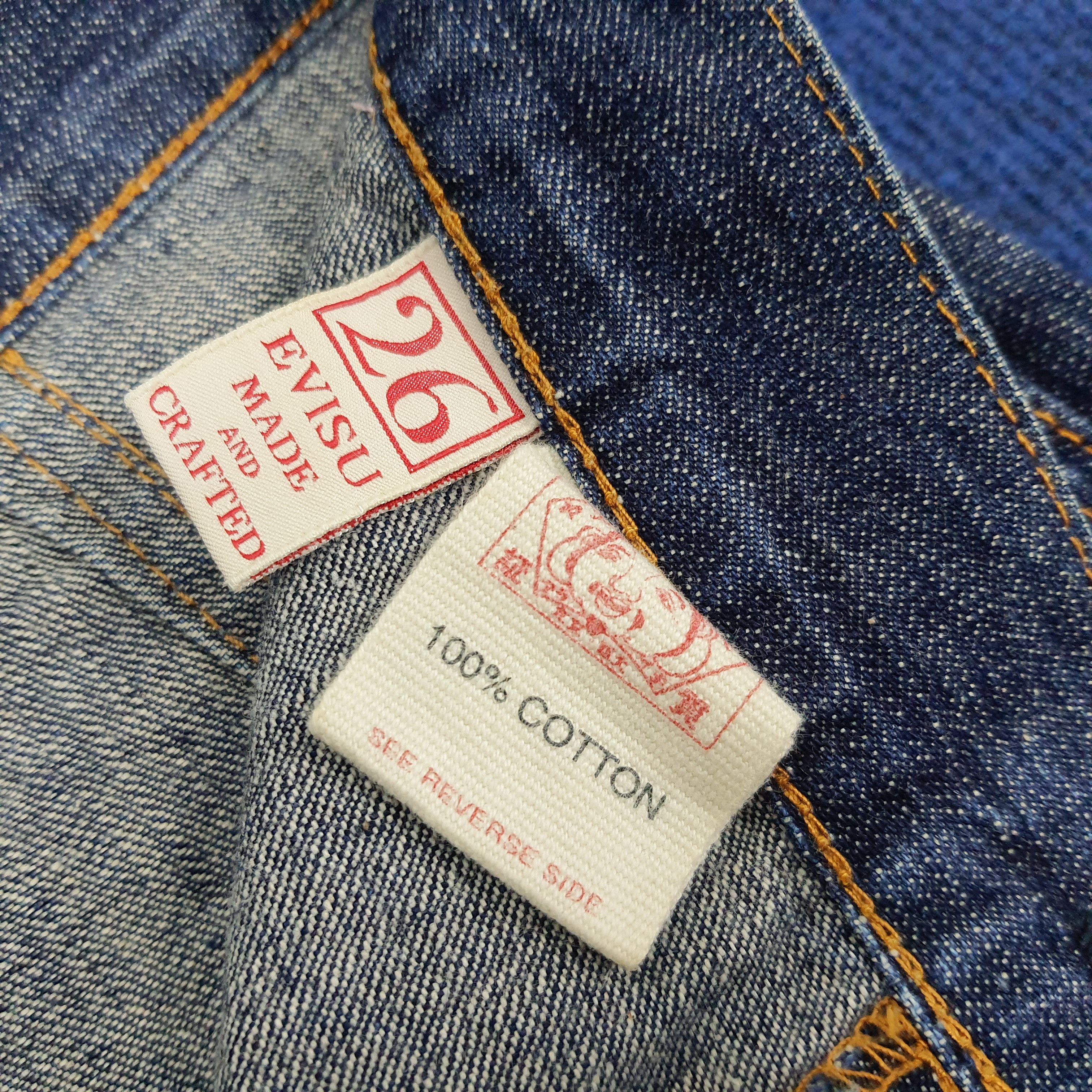 Evisu × Japanese Brand × Vintage Vintage Evisu Donna Japan Custom Daicock Midi Denim Skirt Size 25" / US 0 / IT 36 - 7 Thumbnail