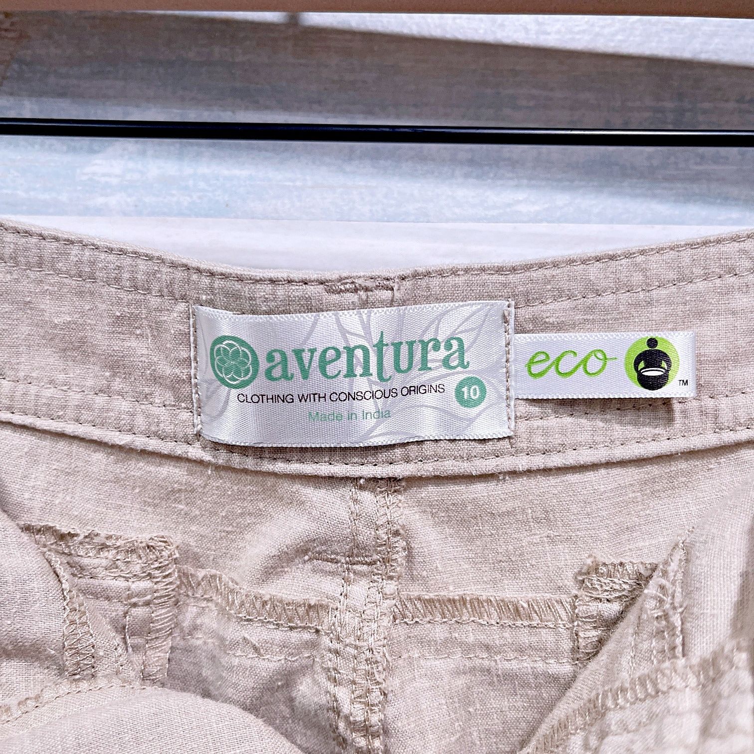 Other Aventura Eco Hemp Blend A Line Skirt Beige Womens 10 Size 32" / US 10 / IT 46 - 4 Thumbnail