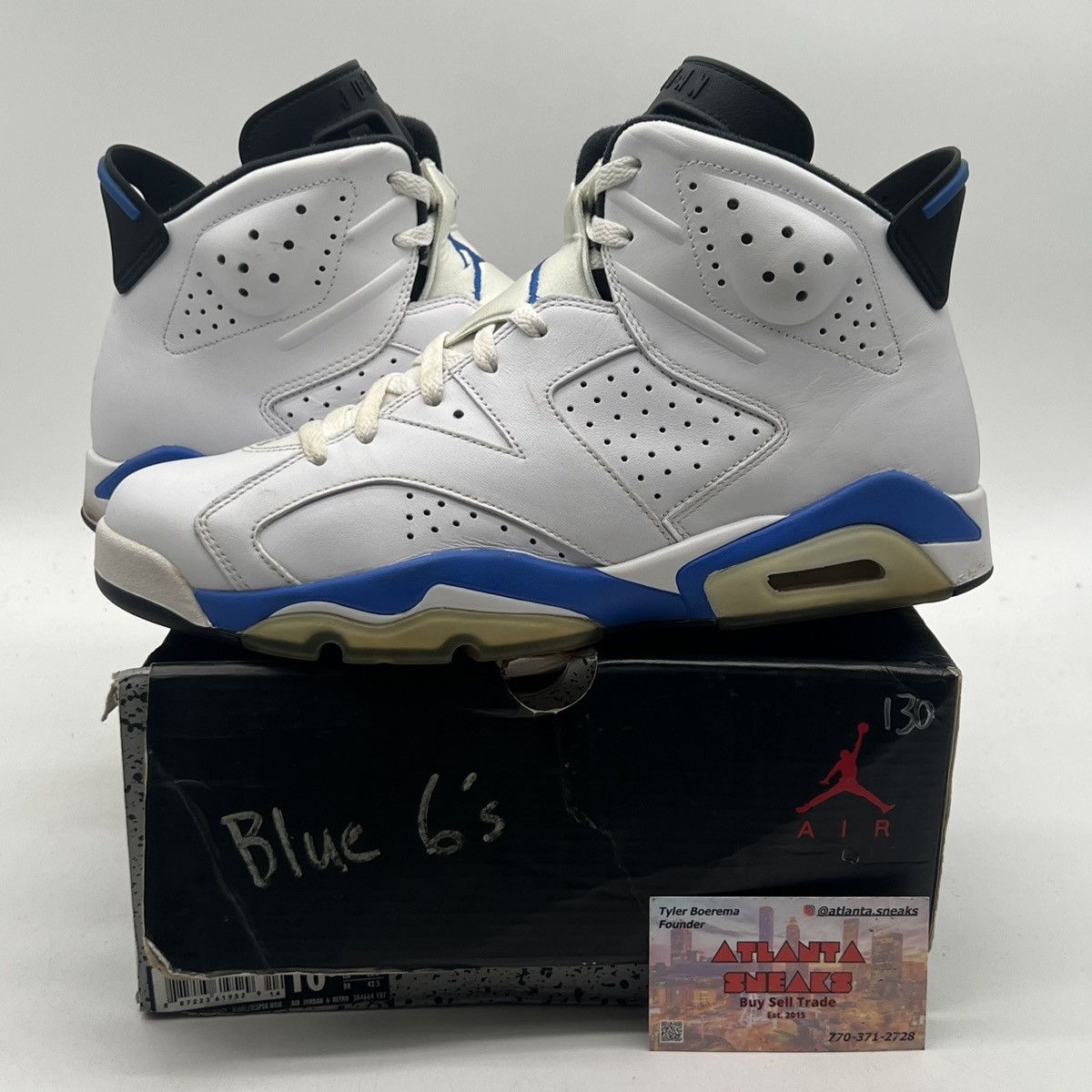 Air Jordan 6 sport blue display picture 2