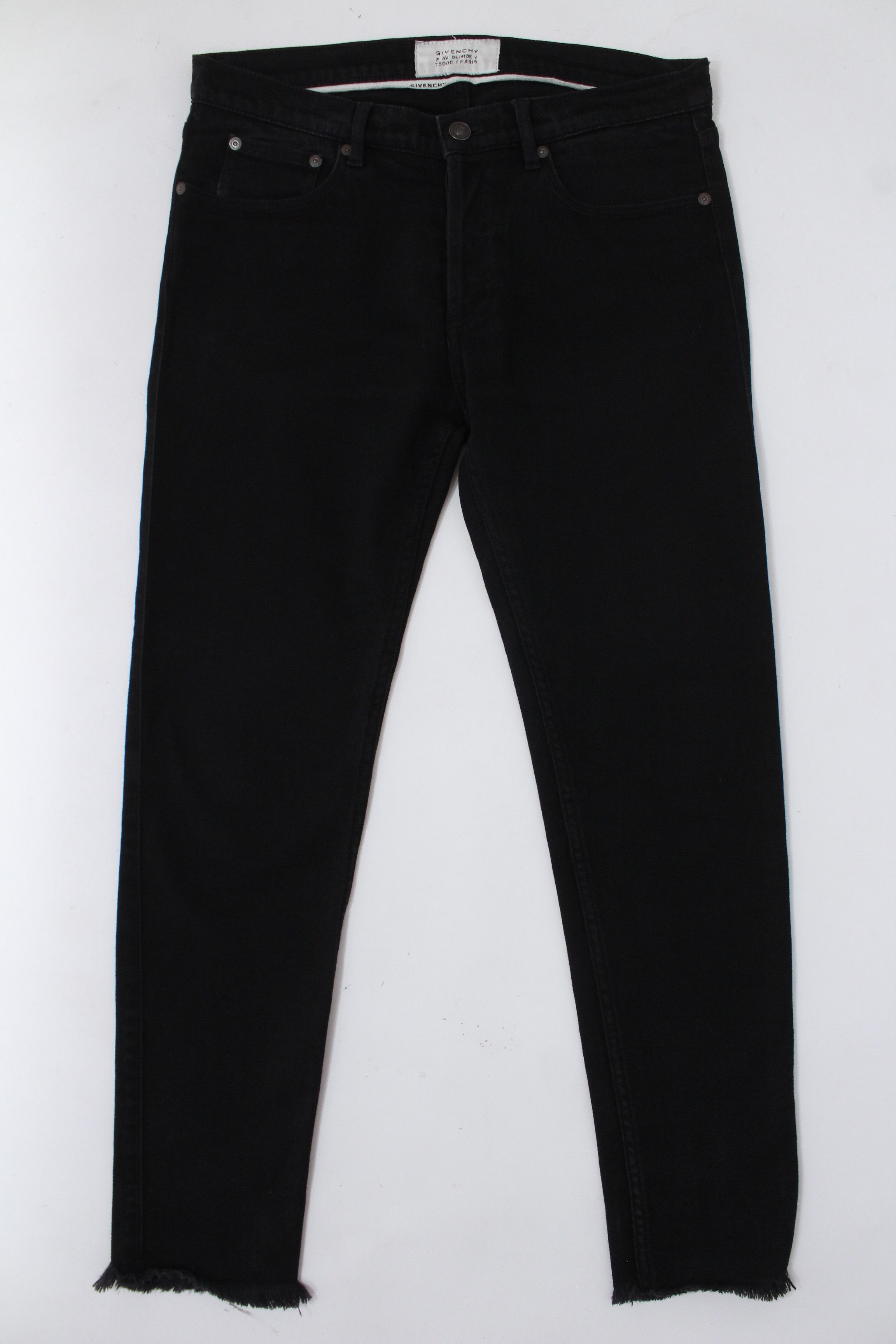 Givenchy Givenchy Distressed Raw Hem Slim Fit Denim Jeans Size 29 Size US 29 - 5 Thumbnail