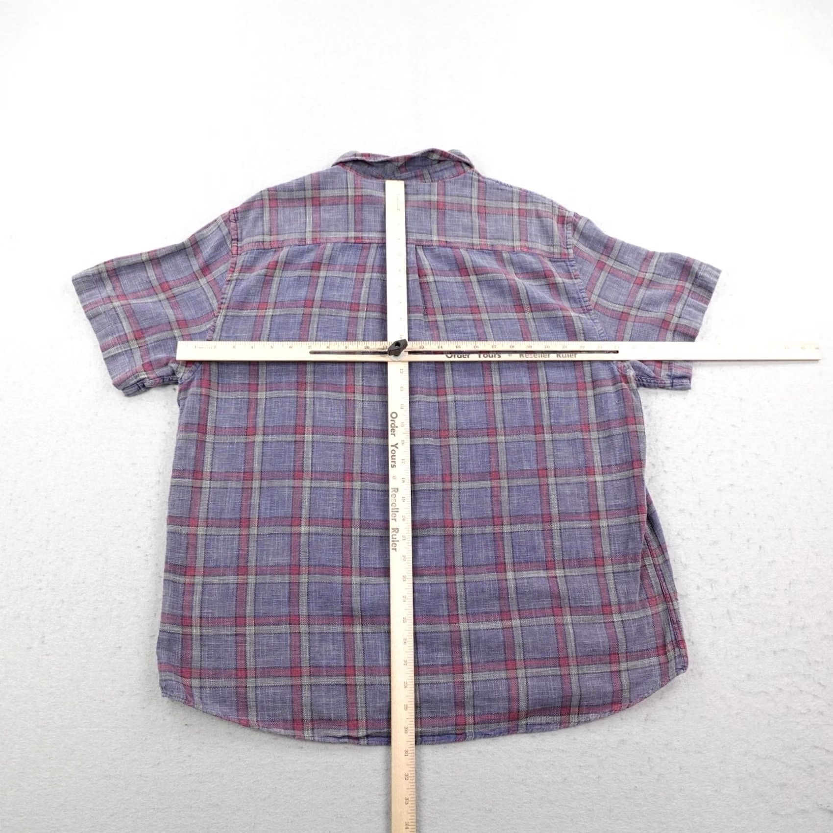 Carbon2Cobalt Carbon 2 Cobalt Shirt Mens XL Blue Red Plaid Short Sleeve Button Casual Size US XL / EU 56 / 4 - 4 Thumbnail