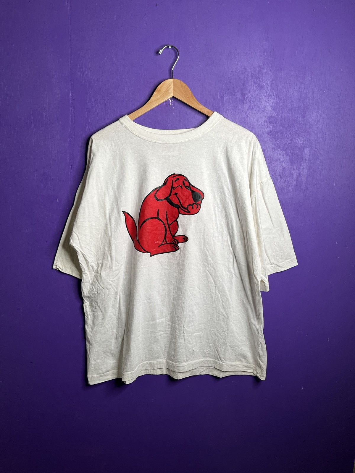 Vintage Vintage 90s Clifford the big red dog promo t-shirt Size US XL / EU 56 / 4 - 1 Thumbnail