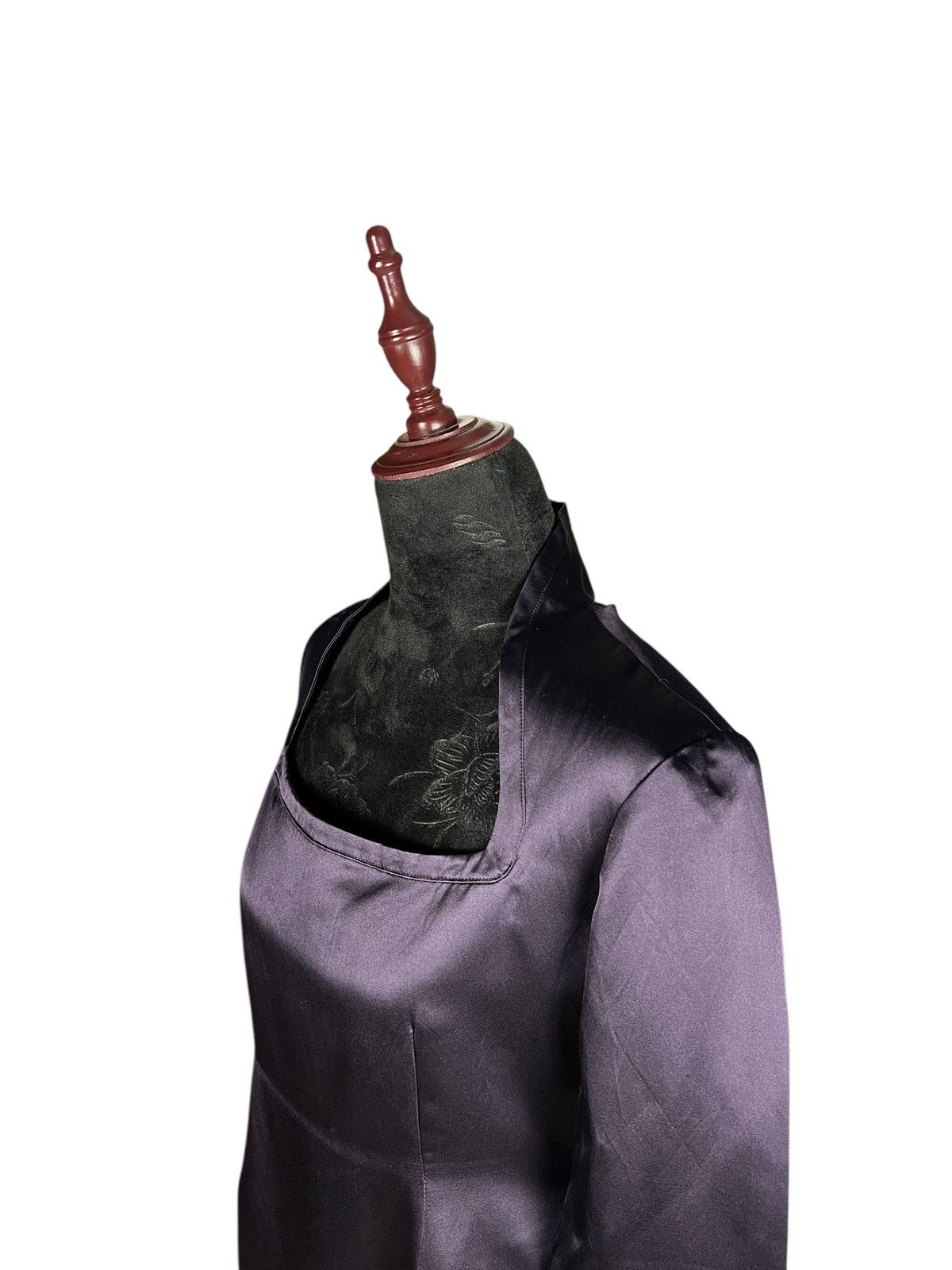 Romeo Gigli Archive 1990 Romeo Gigli Dark Purple Silk Maxi Dress Size S / US 4 / IT 40 - 17 Thumbnail