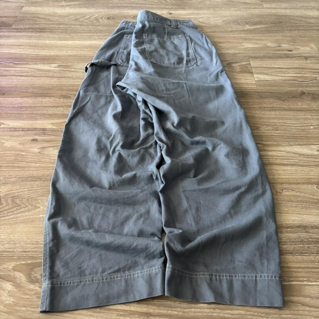 Vintage Crazy Vintage Y2K/2000s Baggy Faded Blue Workwear Skater Style Pants! 36x30 Size US 36 / EU 52 - 4 Thumbnail