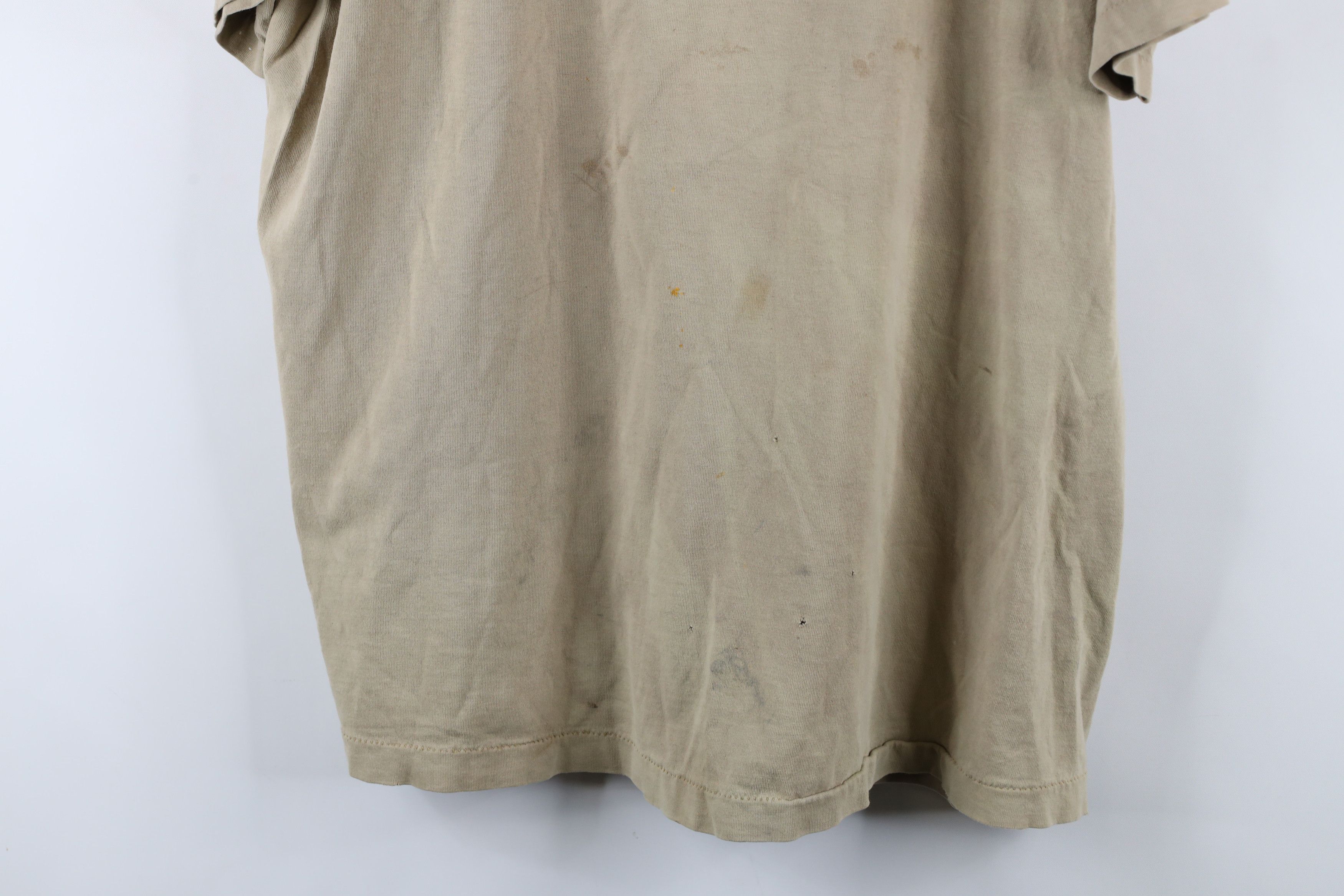 Vintage Vintage 90s Fender Guitar Out Band T-Shirt Beige Cotton USA Size US XL / EU 56 / 4 - 3 Thumbnail