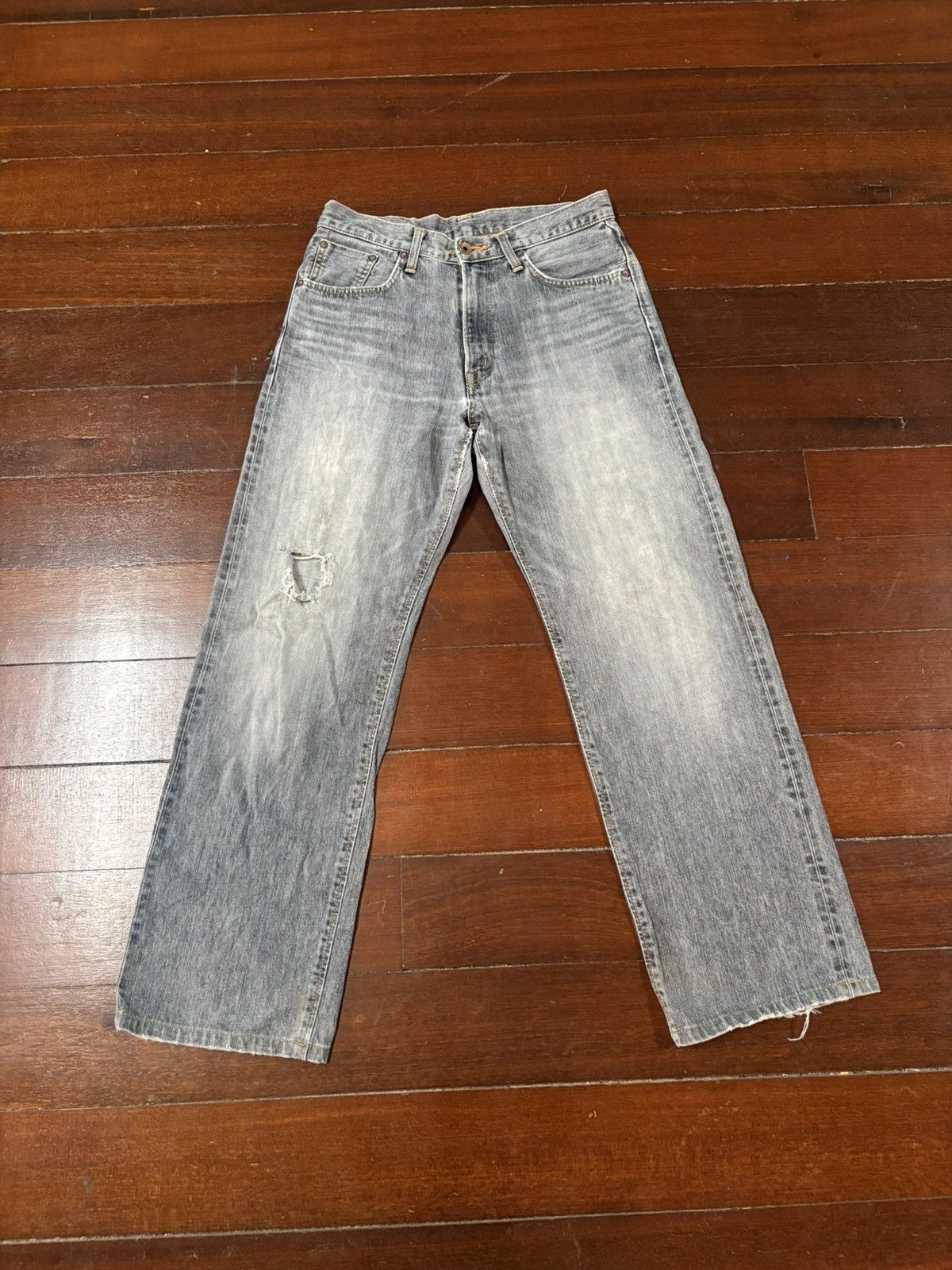 Edwin Vtg Edwin 505Z Selvedge Mudwash Distressed Denim Jeans baggy Size US 32 / EU 48 - 1 Thumbnail